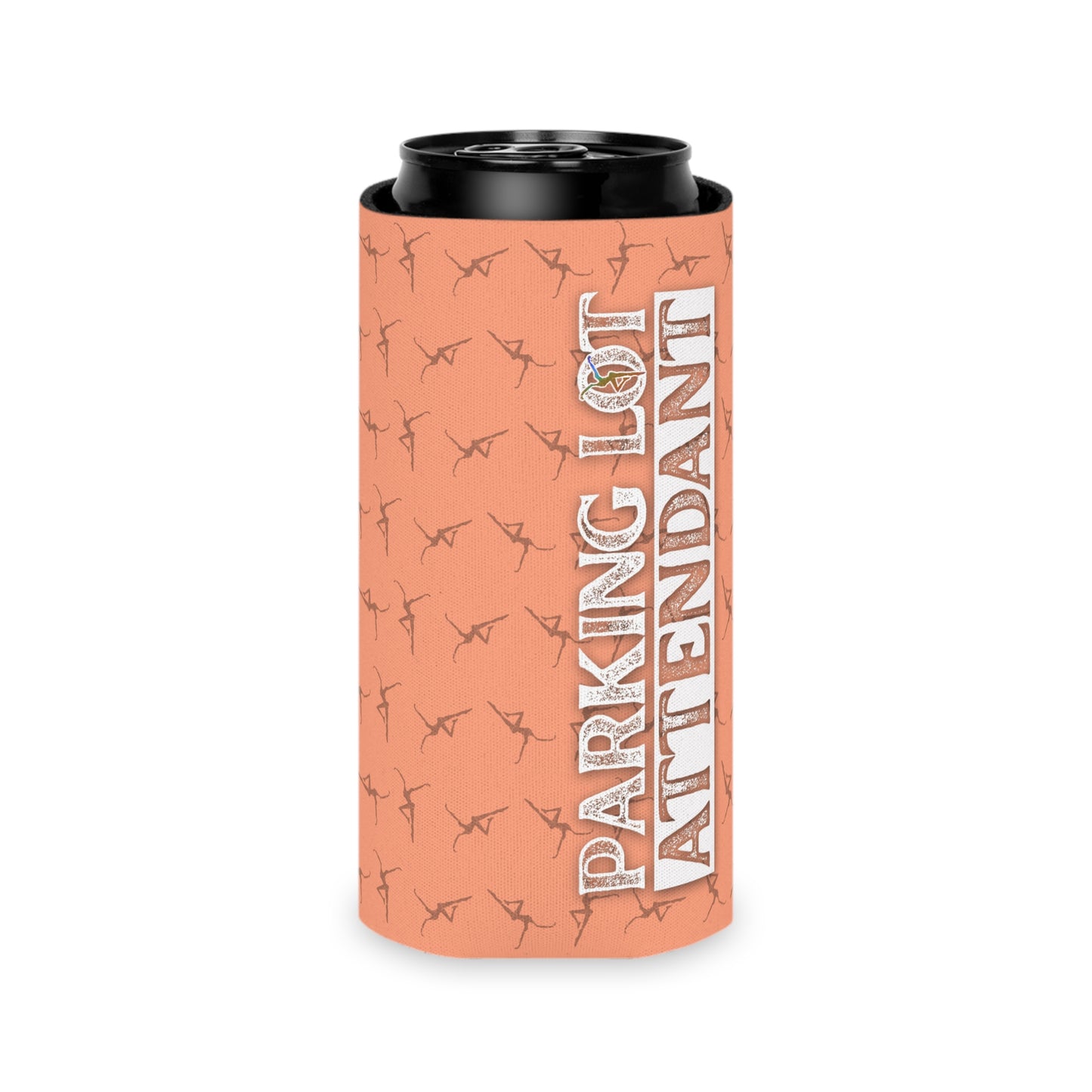 Can Cooler - Parking Lot Attendant - dmb - Fun Beverage Insulator for Outdoor Events