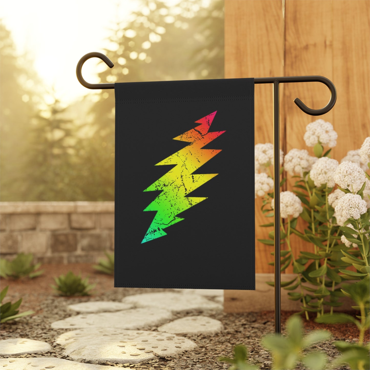 Home/garden flag - indoor/outdoor - 12"x18" - banner - GD batik - sleeve at top - double-sided design - *POLE NOT INCLUDED