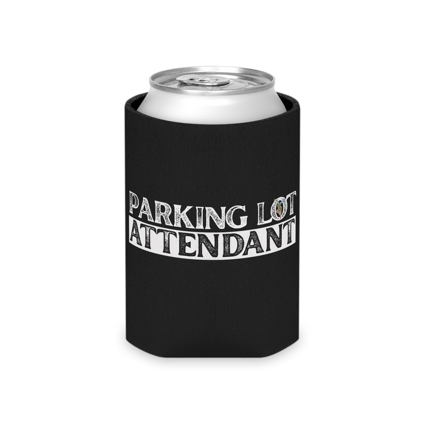 Can Cooler - dmb - Parking Lot Attendant - black - Fun Beverage Insulator for Outdoor Events