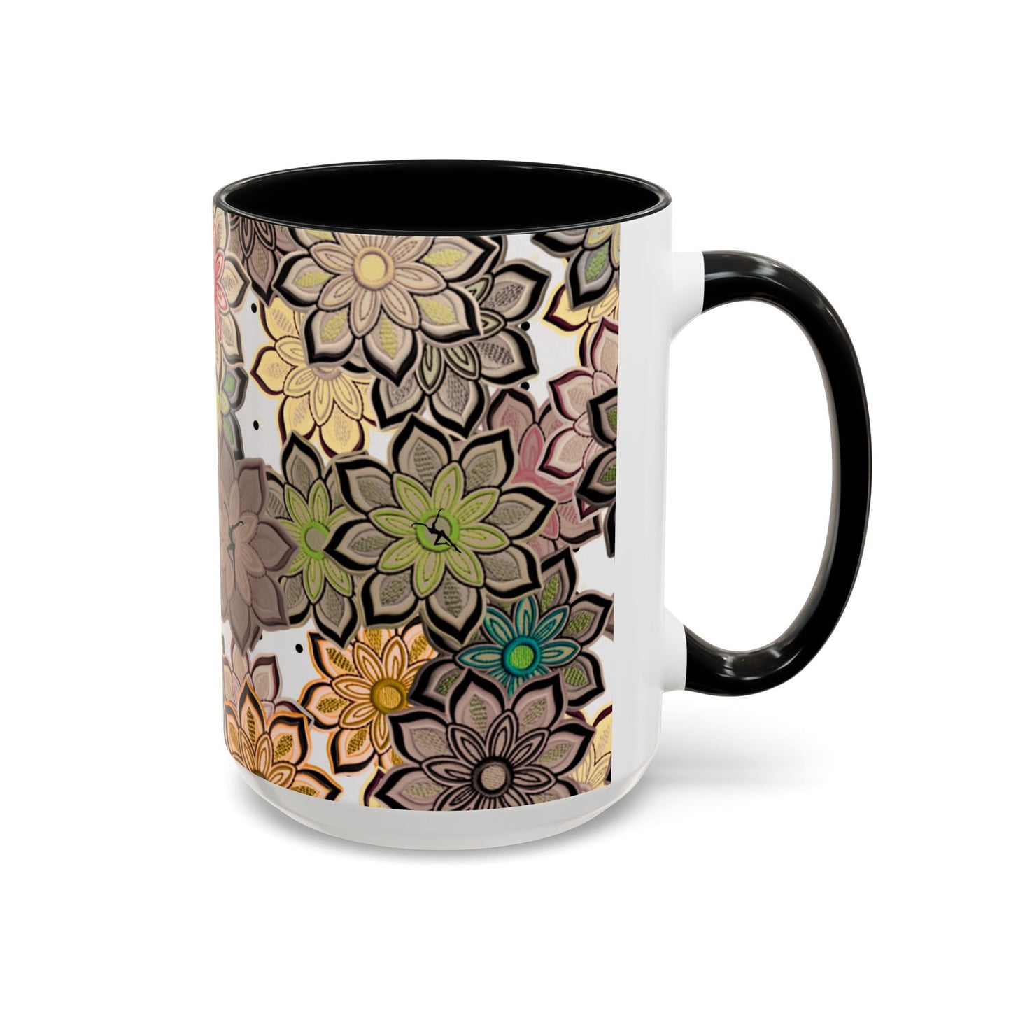 Accent Coffee Mug | Floral Design 2 - dmb - | Gift for dmb Lovers