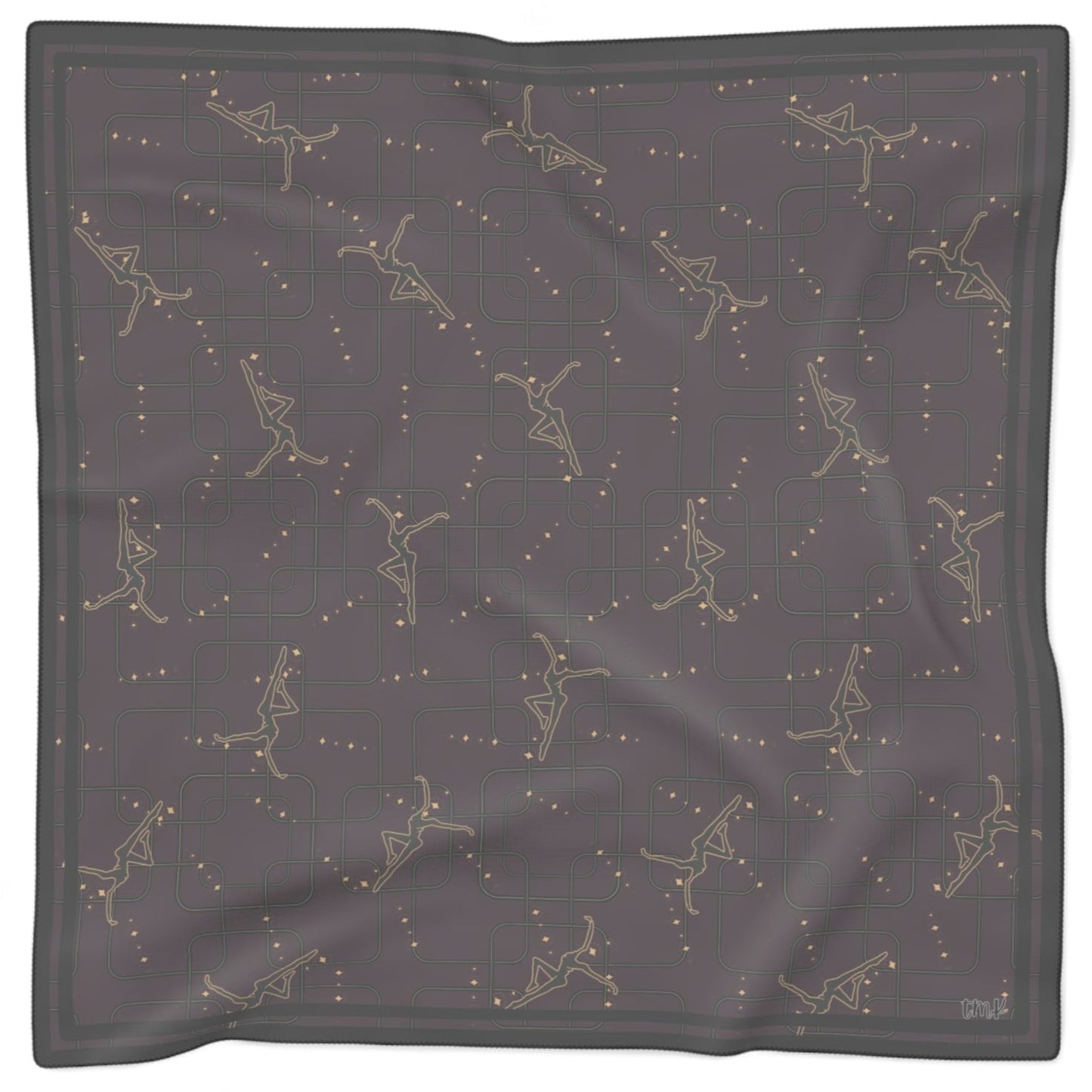 sheer Scarf - dmb - deep burgundy - sparkle