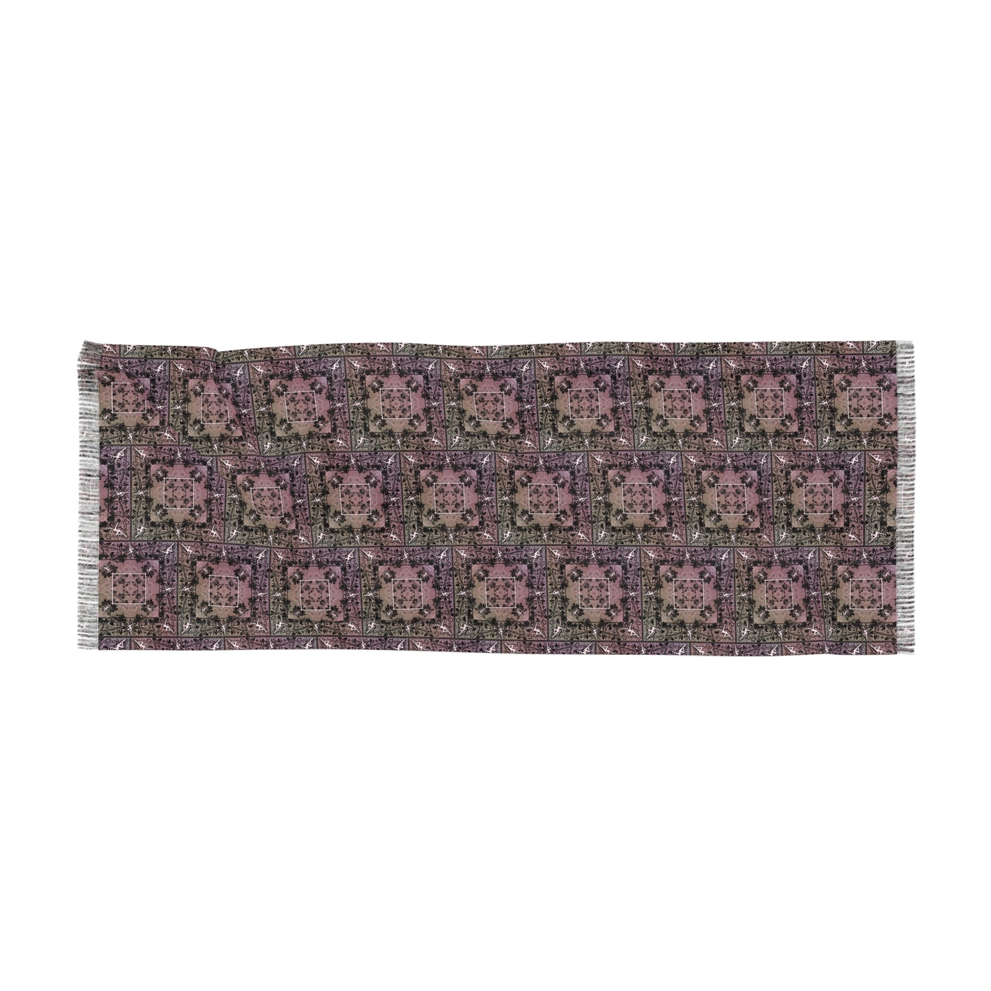 Light Scarf - dmb - bandana pattern - for Every Season, Lightweight Scarf, Fashion Accessories, Summer and Spring Scarf, Holiday Gift Idea, Wrap Scarf