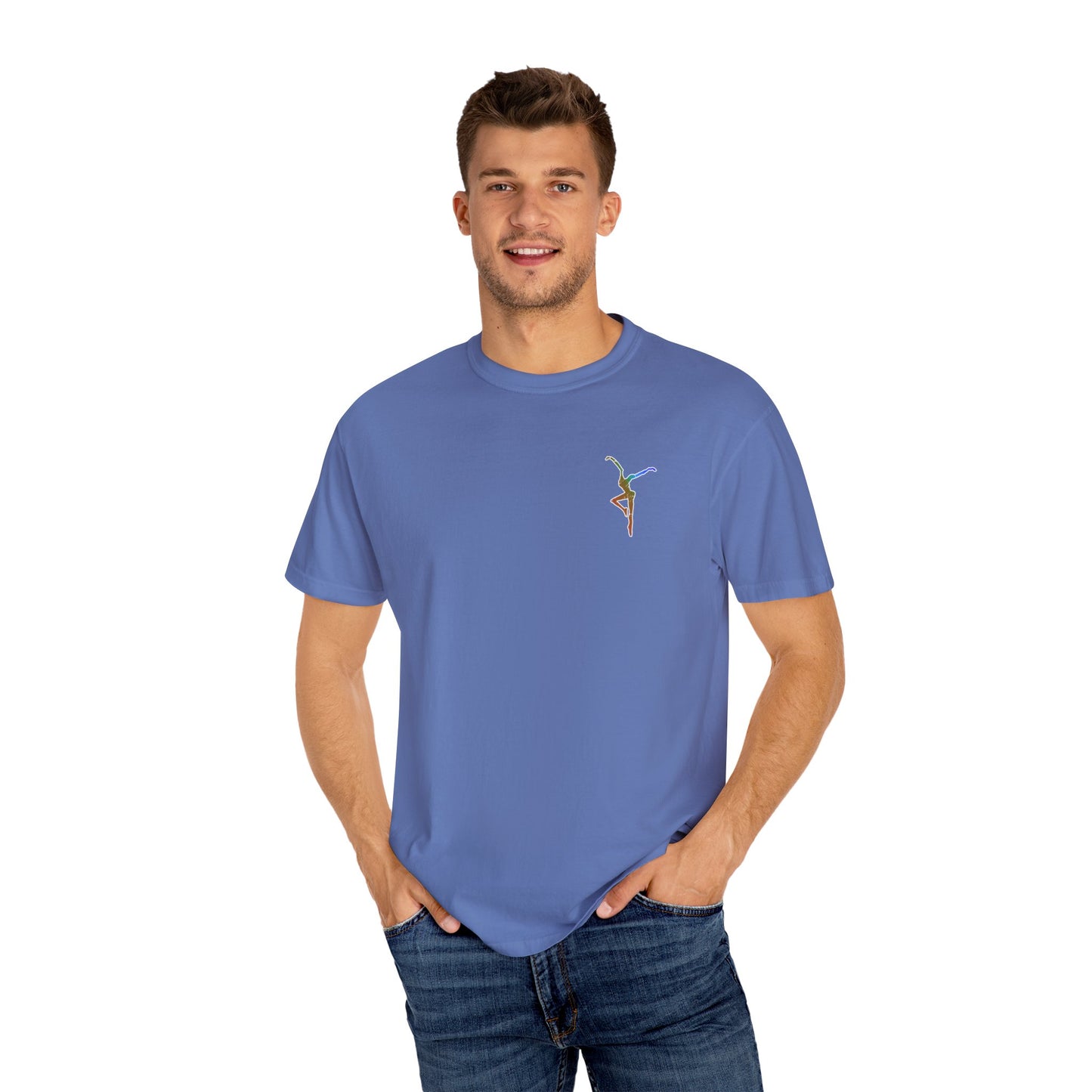 Unisex Garment-Dyed T-Shirt with Colorful DMB BOWA Design – dmb - Casual Wear for Everyday Comfort - *runs slightly small - I suggest ordering 1 size up