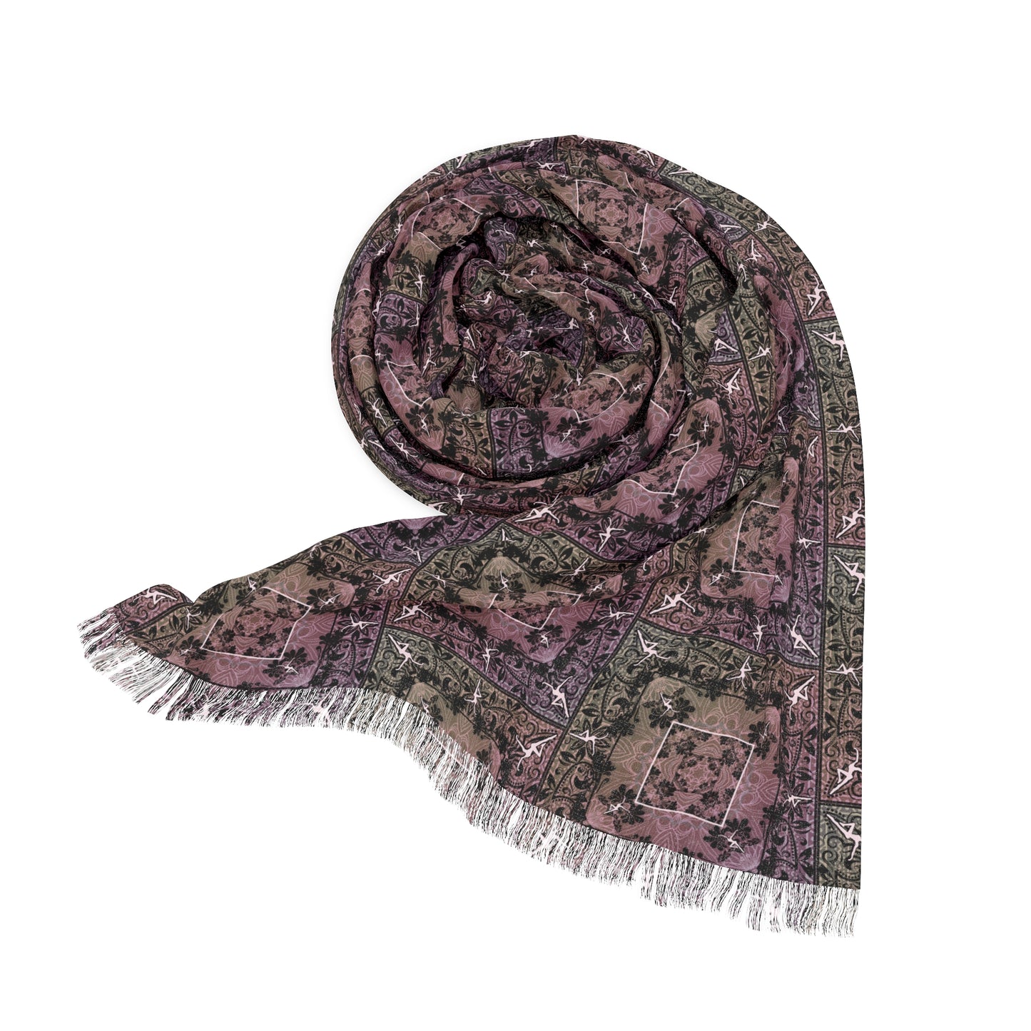 Light Scarf - dmb - bandana pattern - for Every Season, Lightweight Scarf, Fashion Accessories, Summer and Spring Scarf, Holiday Gift Idea, Wrap Scarf