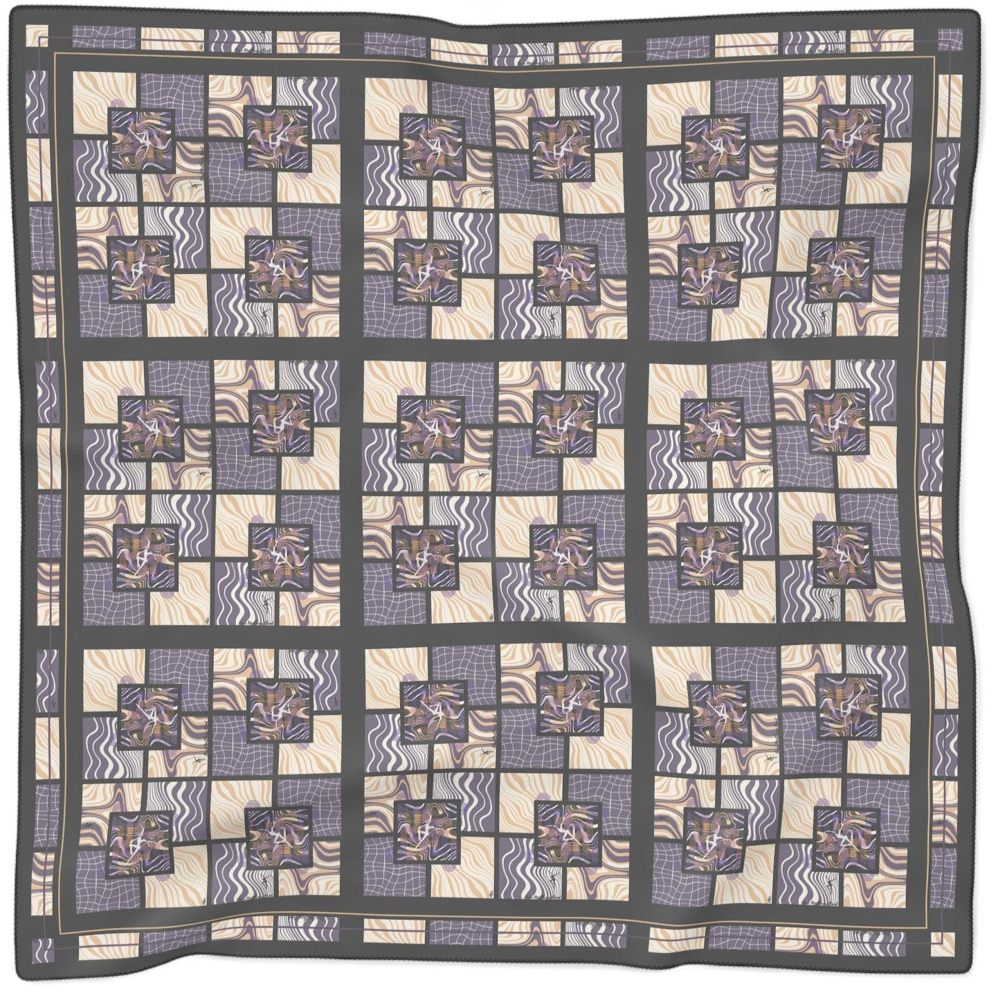 sheer scarf - purple orange - dmb lover