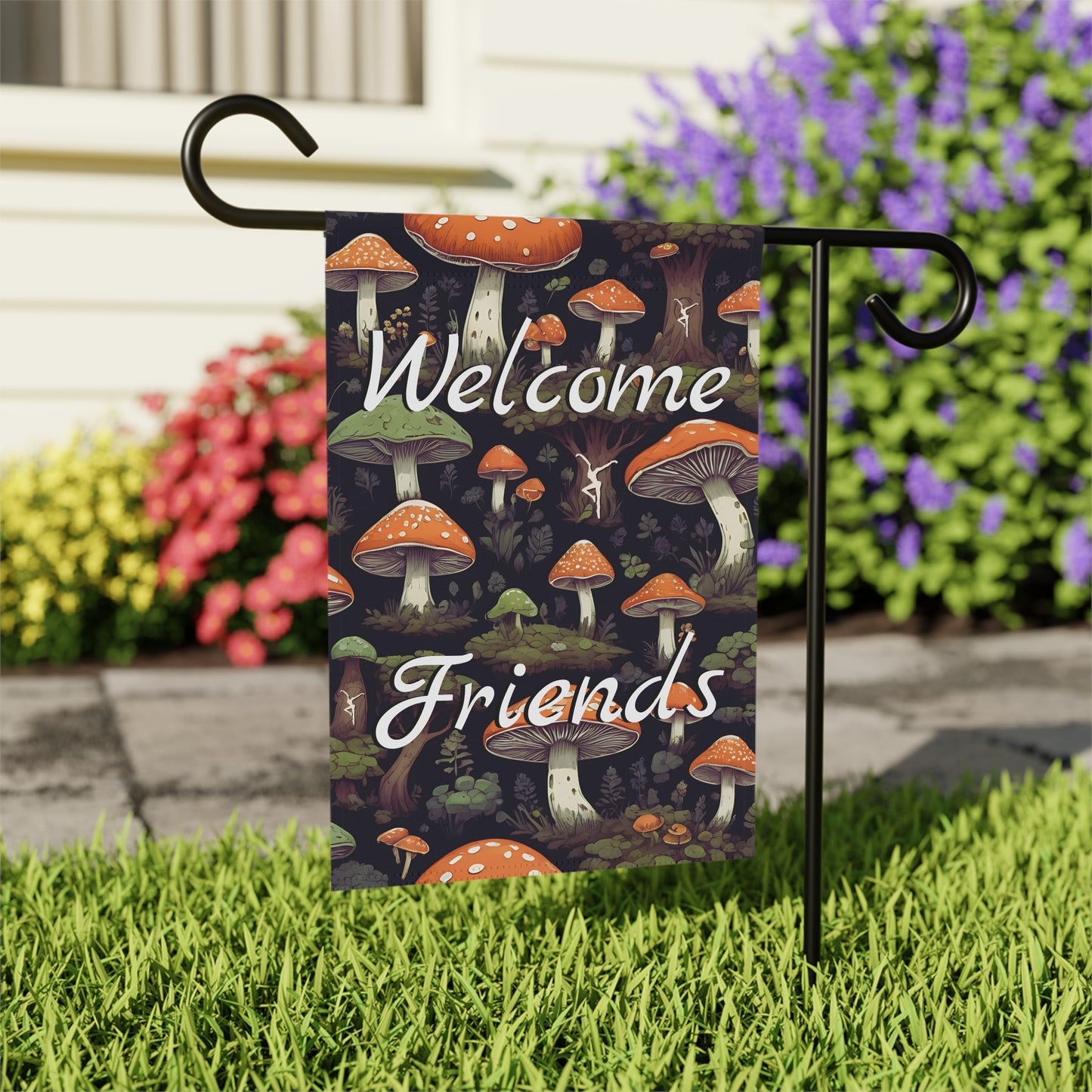 Home/Garden Flag - mushroom - dmb - forest