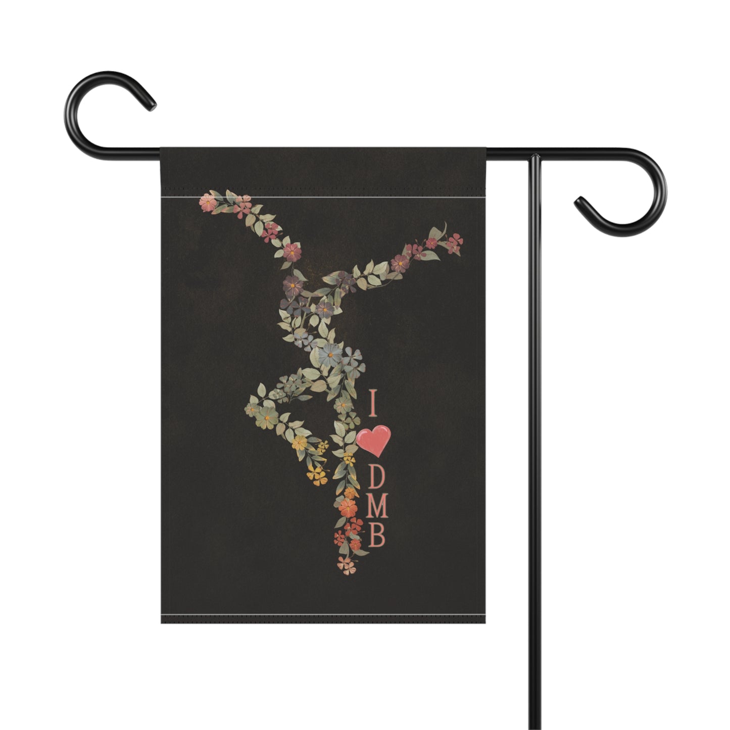 home/garden flag - 12"x18" indoor/outdoor - double sided - DMB - flower dancer - sleeve at top -*POLE NOT INCLUDED