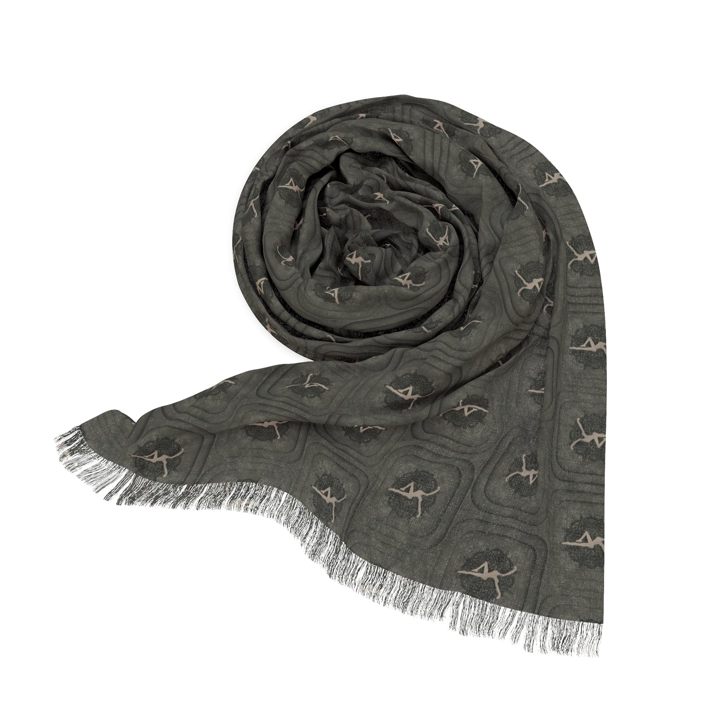 Light Scarf - dmb - dark monochromatic FD - for Every Season, Lightweight Scarf, Fashion Accessories, Summer and Spring Scarf, Holiday Gift Idea, Wrap Scarf