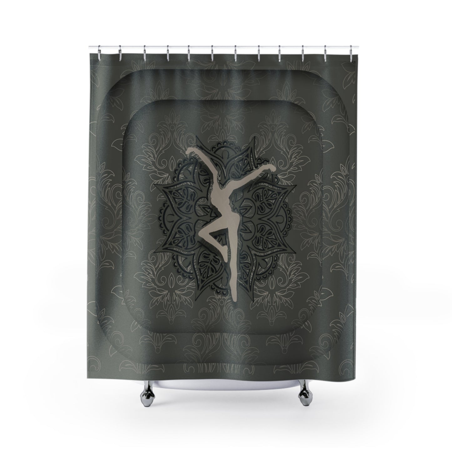 shower curtain - 71 x 74 - dmb - fd - mandala 4