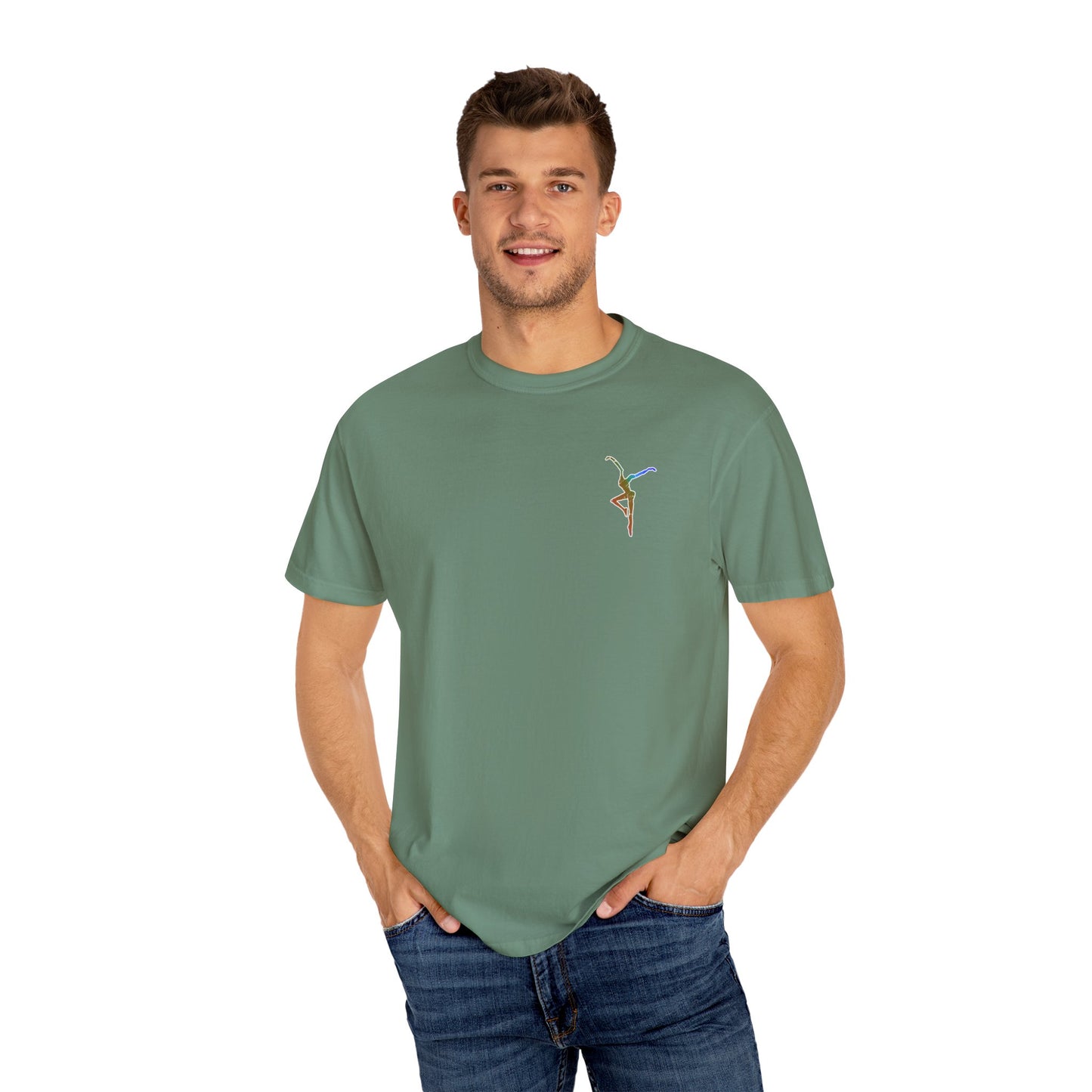 Unisex Garment-Dyed T-Shirt with Colorful DMB BOWA Design – dmb - Casual Wear for Everyday Comfort - *runs slightly small - I suggest ordering 1 size up