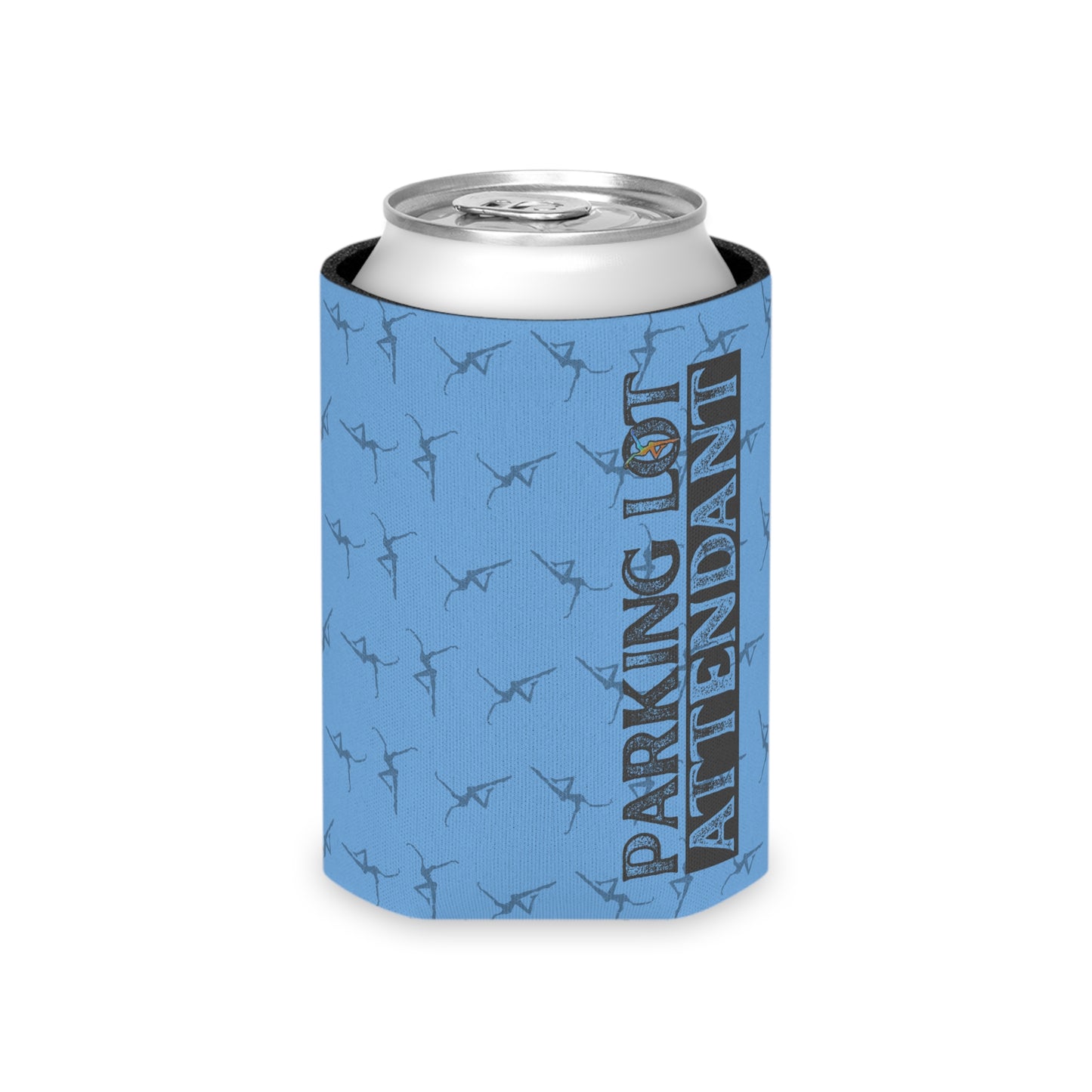 Can Cooler - dmb - Parking Lot Attendant - blue - Fun Beverage Insulator for Outdoor Events