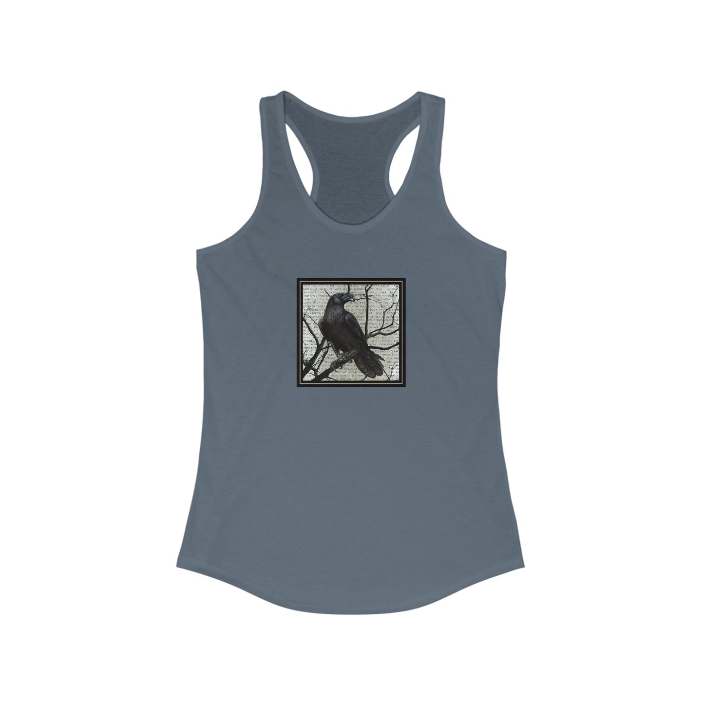 Women's Racerback Tank - Perfect for concerts and other summer outings - dmb - raven with lyrics