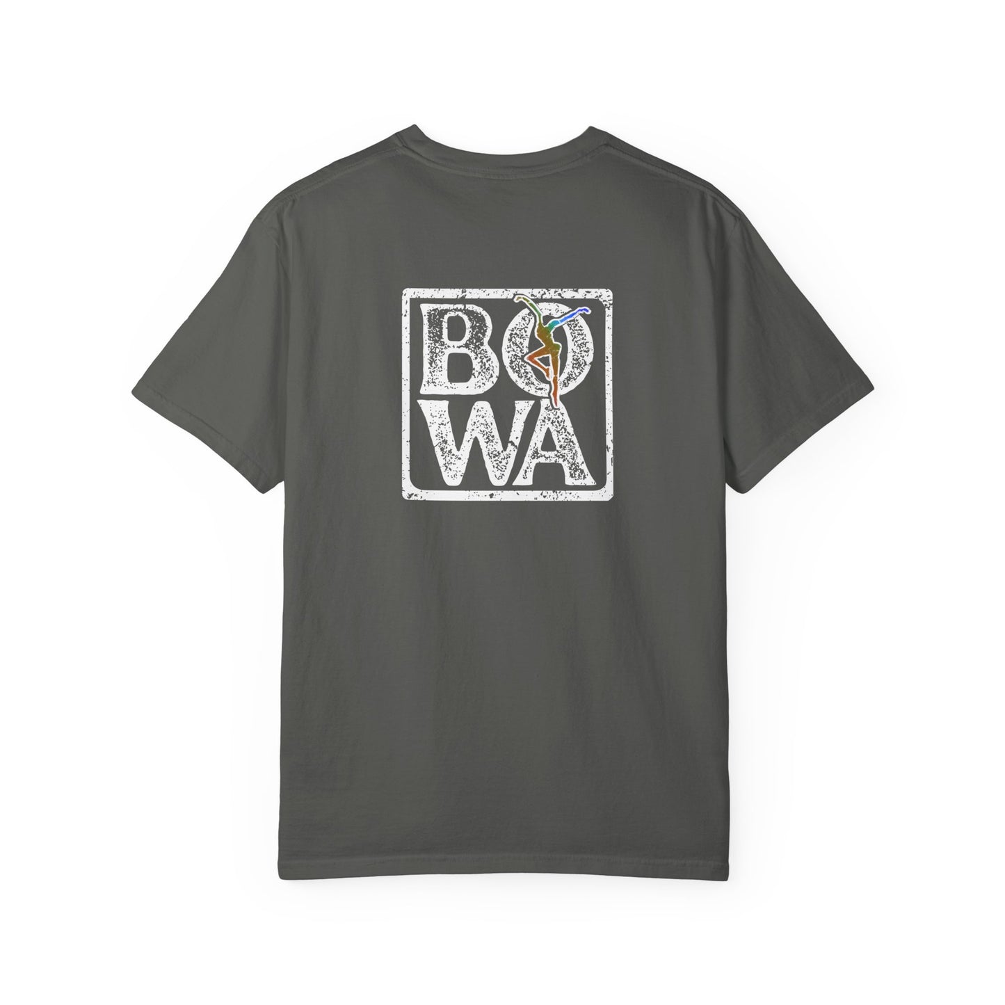 Unisex Garment-Dyed T-Shirt with Colorful DMB BOWA Design – dmb - Casual Wear for Everyday Comfort - *runs slightly small - I suggest ordering 1 size up