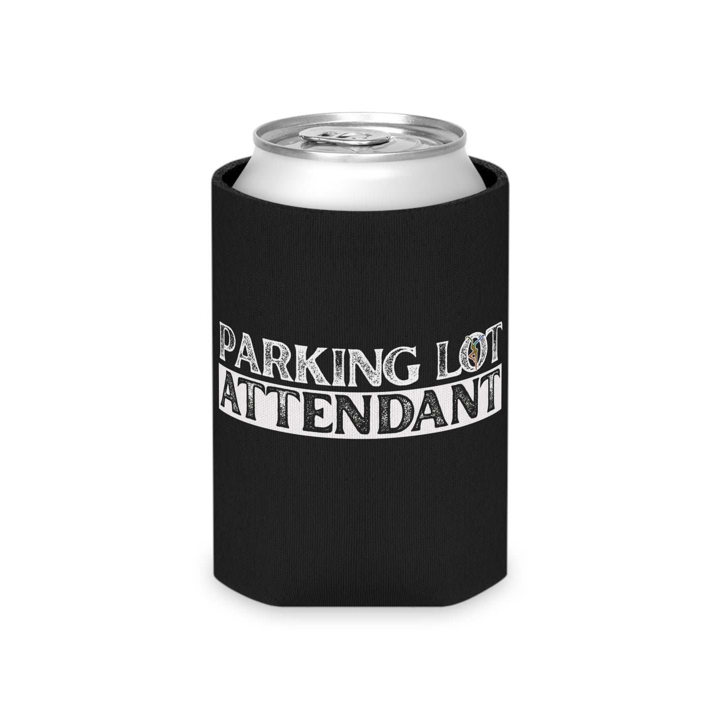 Can Cooler - dmb - Parking Lot Attendant - black - Fun Beverage Insulator for Outdoor Events