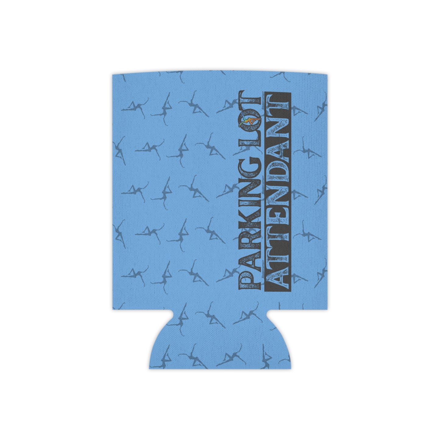 Can Cooler - dmb - Parking Lot Attendant - blue - Fun Beverage Insulator for Outdoor Events