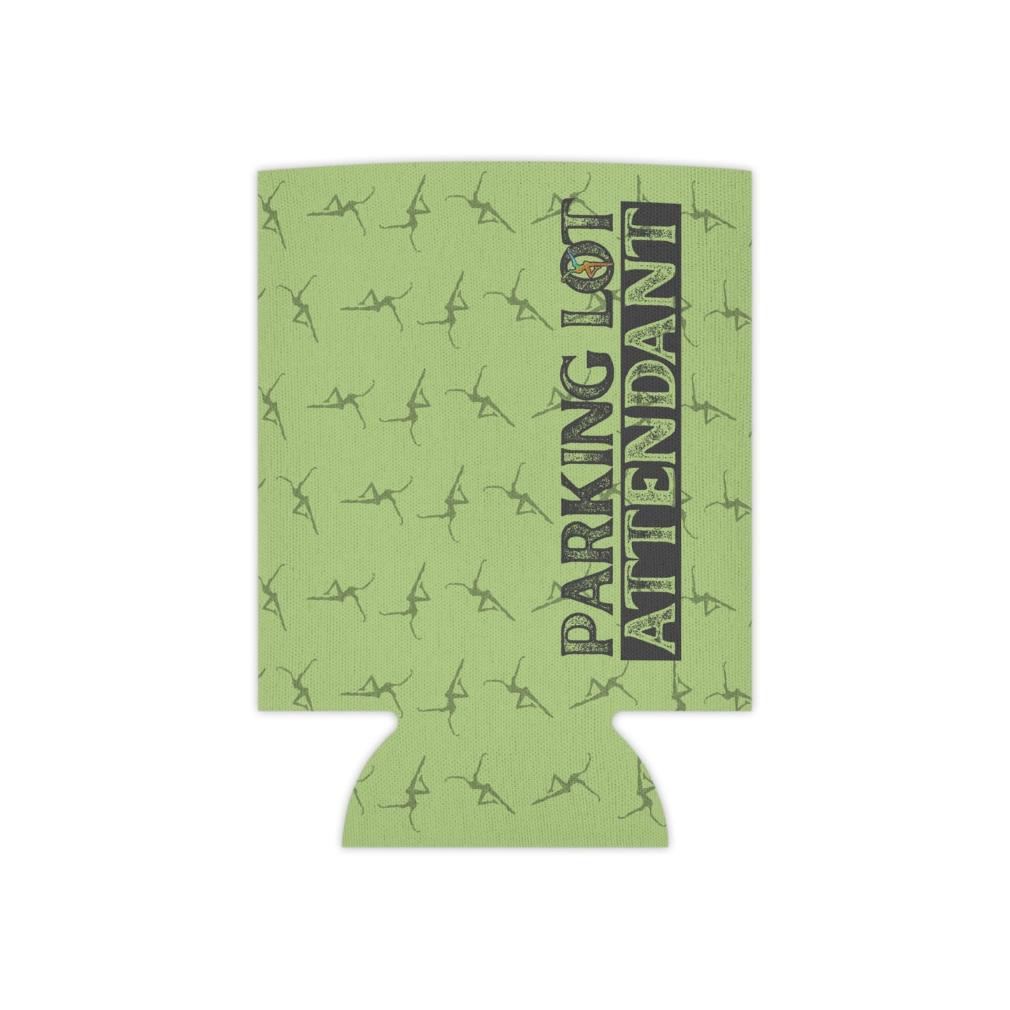 Can Cooler - dmb - Parking Lot Attendant - green - Fun Beverage Insulator for Outdoor Events