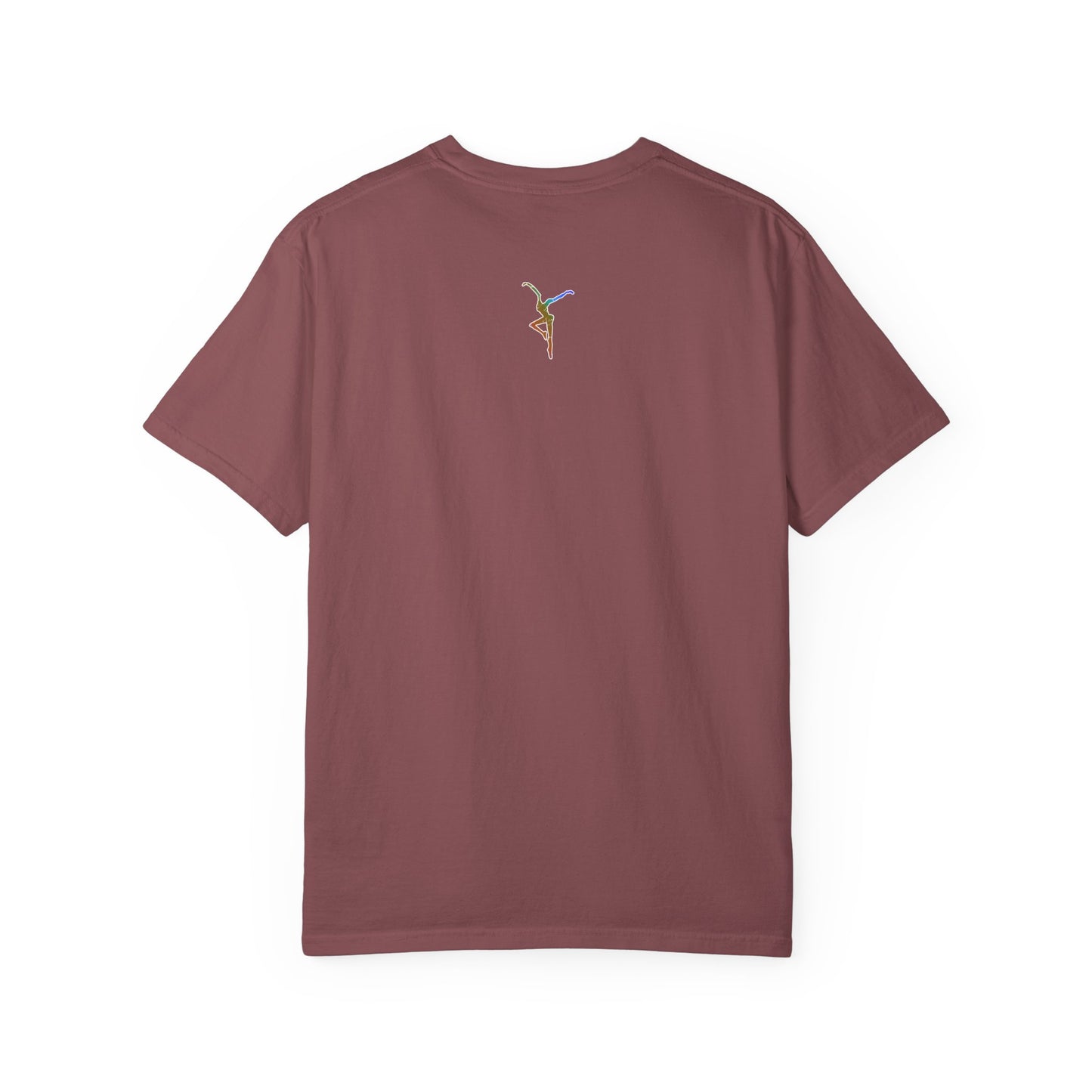 Unisex Garment-Dyed T-Shirt with Colorful DMB PLA Design – dmb - dancing nancies -Casual Wear for Everyday Comfort
