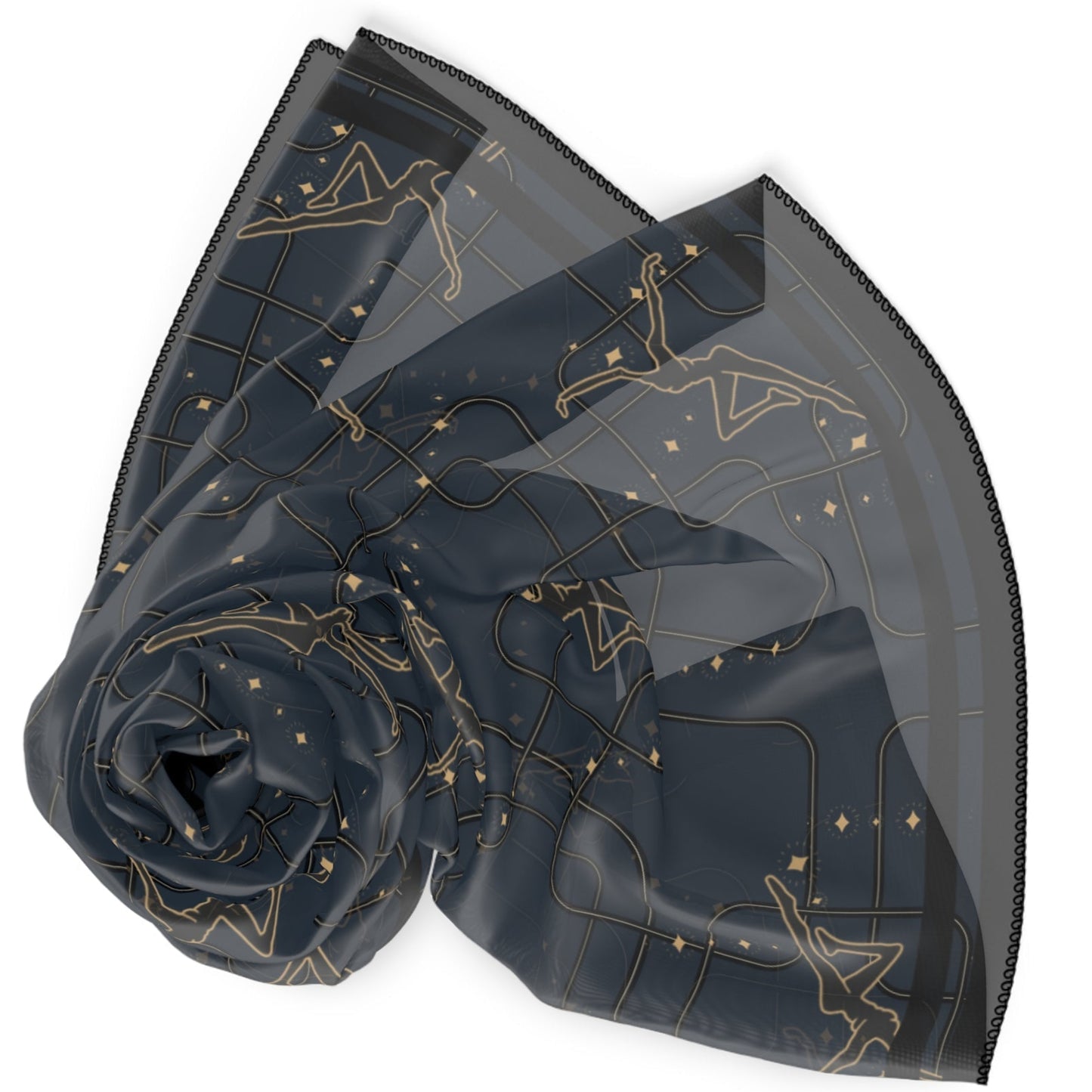 sheer Scarf - dmb - deep blue - firedancer