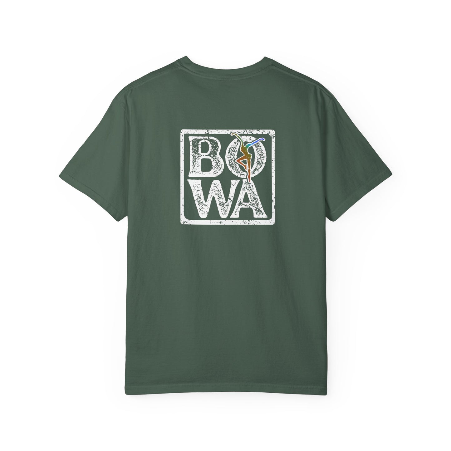 Unisex Garment-Dyed T-Shirt with Colorful DMB BOWA Design – dmb - Casual Wear for Everyday Comfort - *runs slightly small - I suggest ordering 1 size up