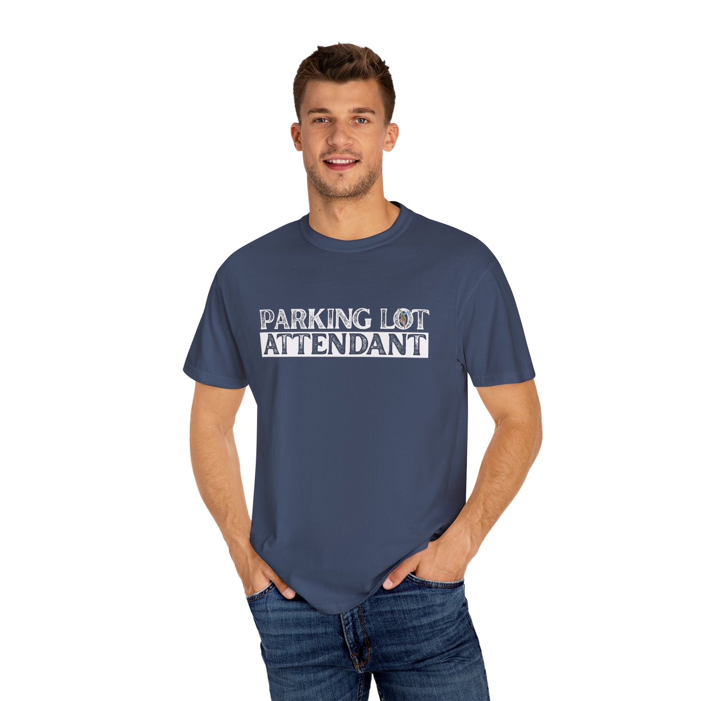 Unisex Garment-Dyed T-Shirt with Colorful DMB PLA Design – dmb - dancing nancies -Casual Wear for Everyday Comfort