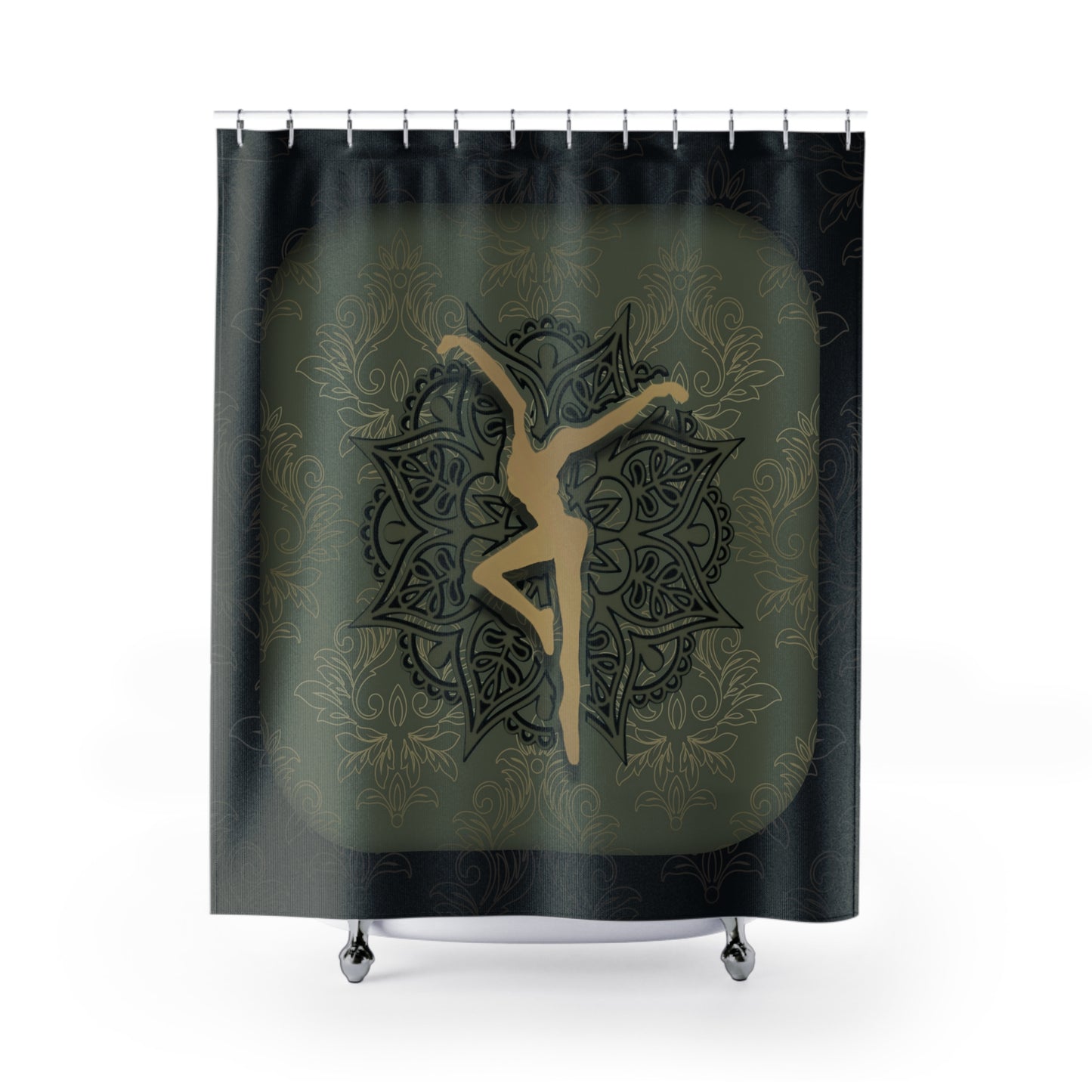 shower curtain - 71 x 74 - dmb - fd - mandala 2