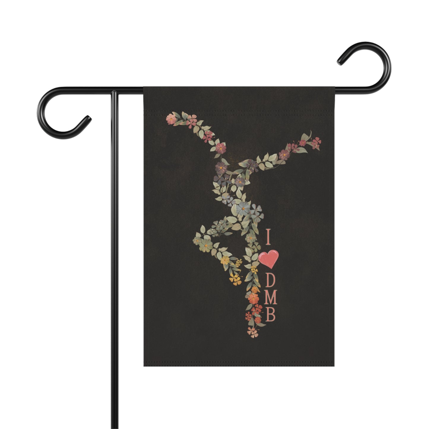 home/garden flag - 12"x18" indoor/outdoor - double sided - DMB - flower dancer - sleeve at top -*POLE NOT INCLUDED
