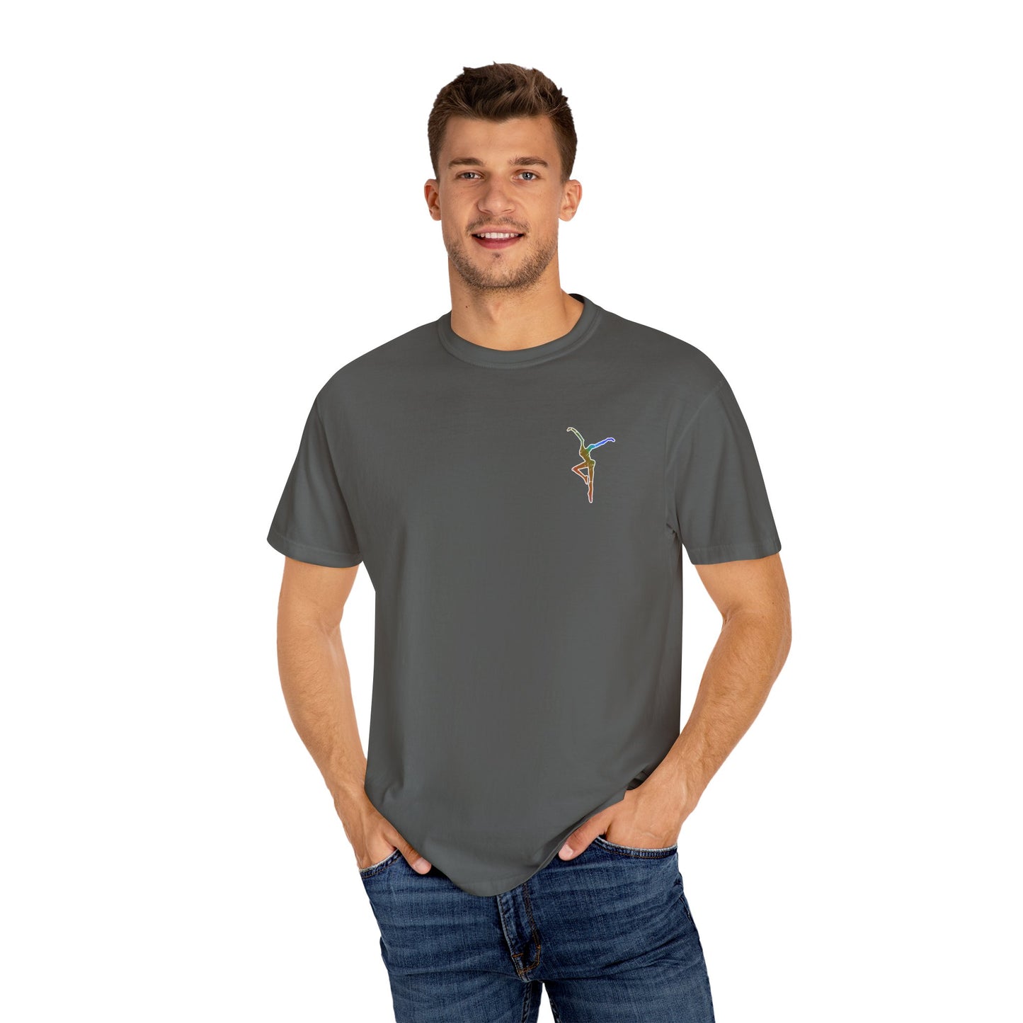 Unisex Garment-Dyed T-Shirt with Colorful DMB BOWA Design – dmb - Casual Wear for Everyday Comfort - *runs slightly small - I suggest ordering 1 size up