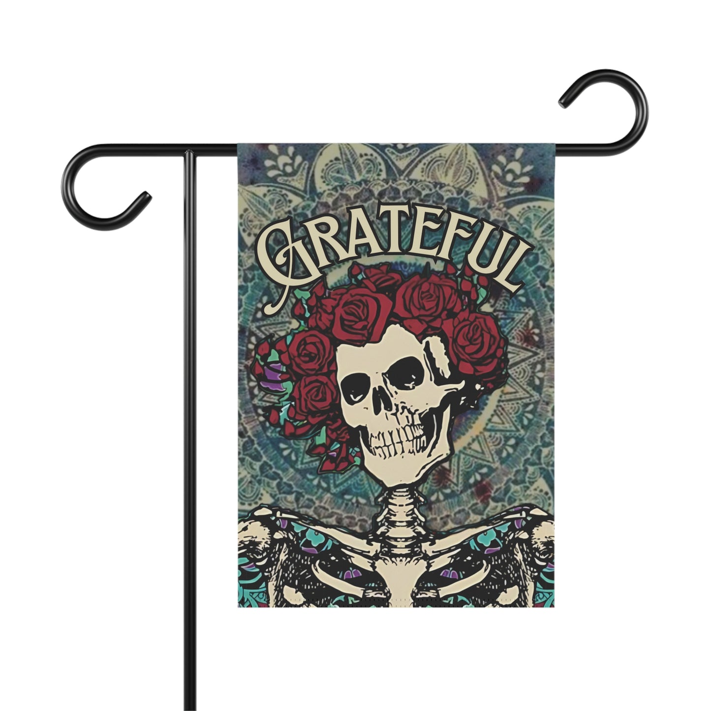 Home/garden flag - indoor/outdoor - 12"x18" - banner - GD - Bertha - sleeve at top - double-sided design - *POLE NOT INCLUDED
