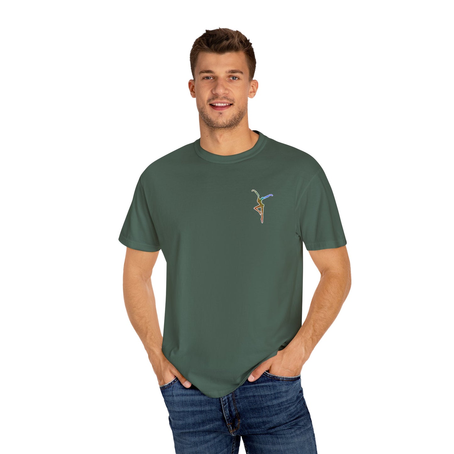 Unisex Garment-Dyed T-Shirt with Colorful DMB BOWA Design – dmb - Casual Wear for Everyday Comfort - *runs slightly small - I suggest ordering 1 size up
