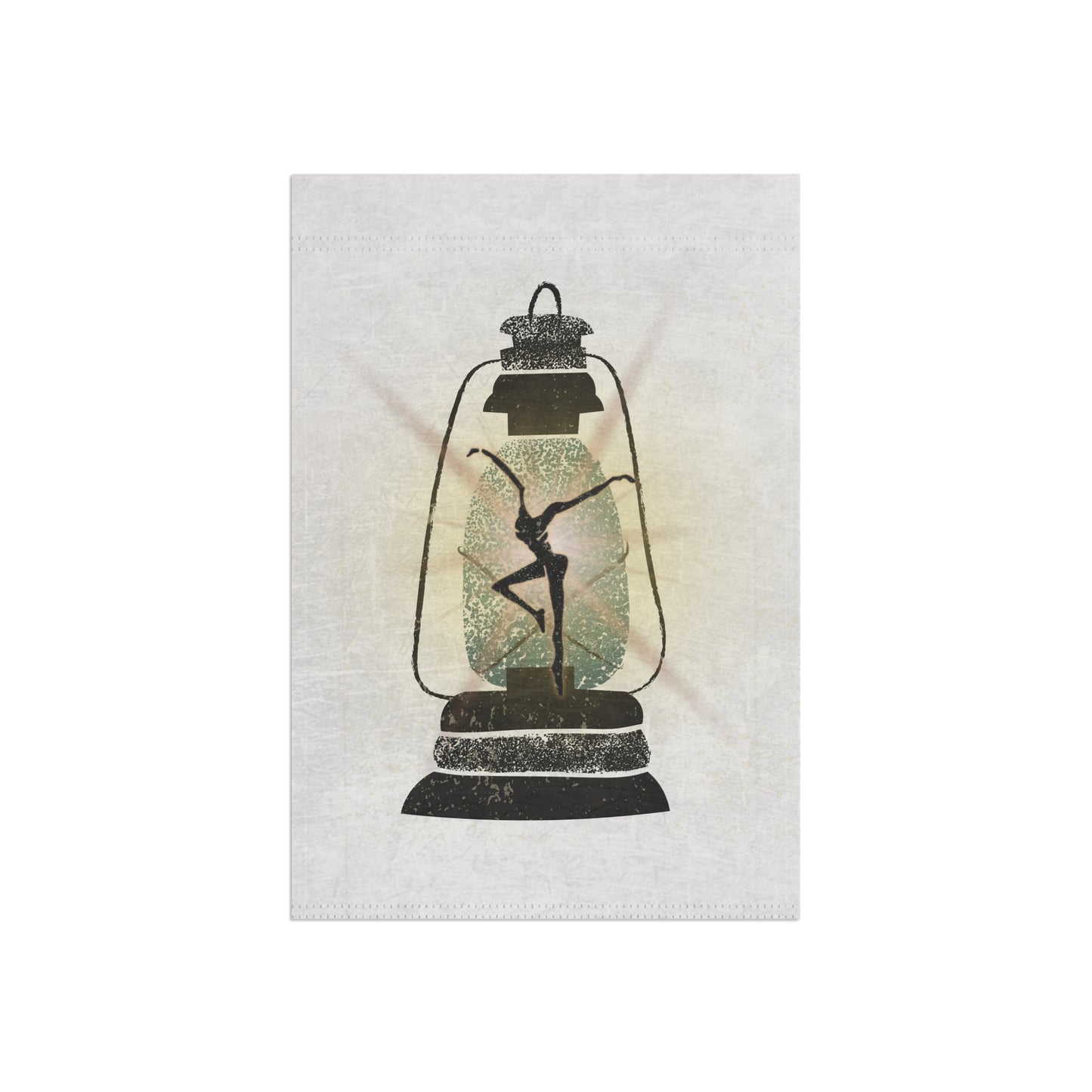 home/garden flag - indoor/outdoor - 12"x18"- DMB - FD - lantern - sleeve at top - double-sided design - *POLE NOT INCLUDED