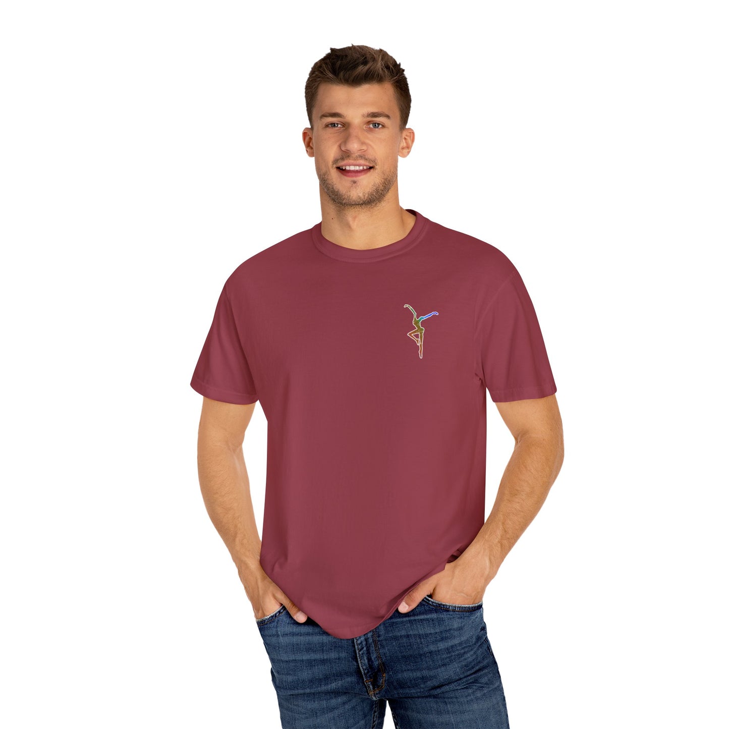 Unisex Garment-Dyed T-Shirt with Colorful DMB BOWA Design – dmb - Casual Wear for Everyday Comfort - *runs slightly small - I suggest ordering 1 size up