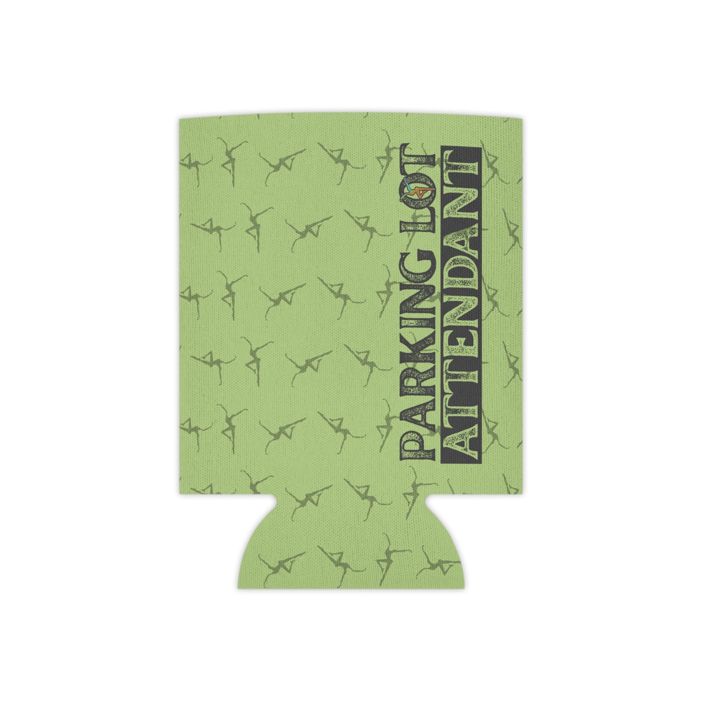 Can Cooler - dmb - Parking Lot Attendant - green - Fun Beverage Insulator for Outdoor Events