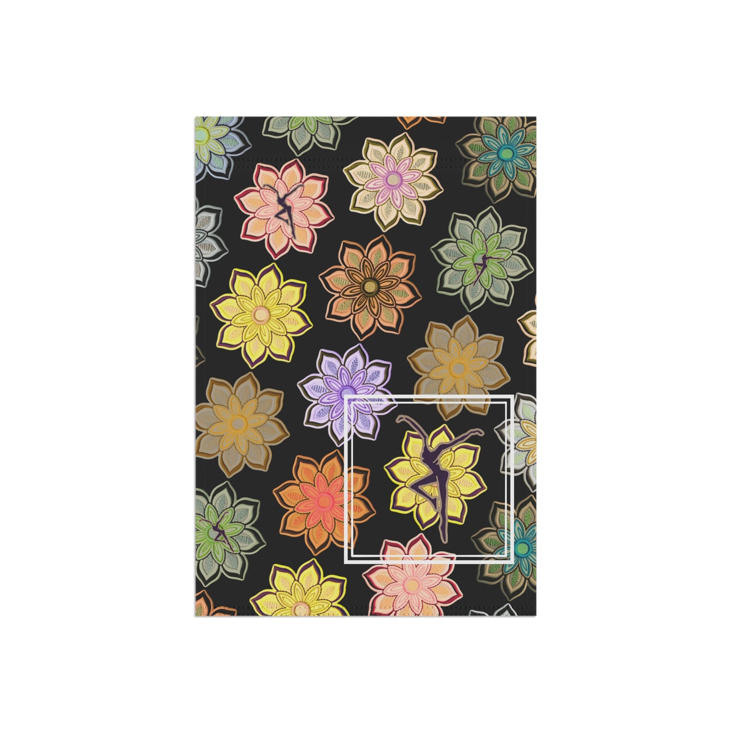 home/garden flag - 12"x18" indoor/outdoor - double sided - DMB - flower - fd - sleeve at top -*POLE NOT INCLUDED