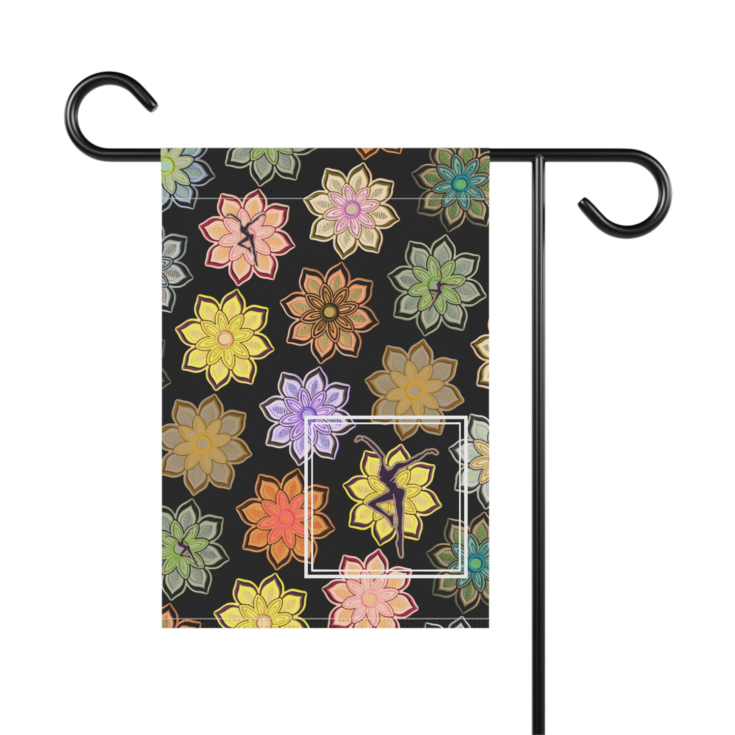 home/garden flag - 12"x18" indoor/outdoor - double sided - DMB - flower - fd - sleeve at top -*POLE NOT INCLUDED