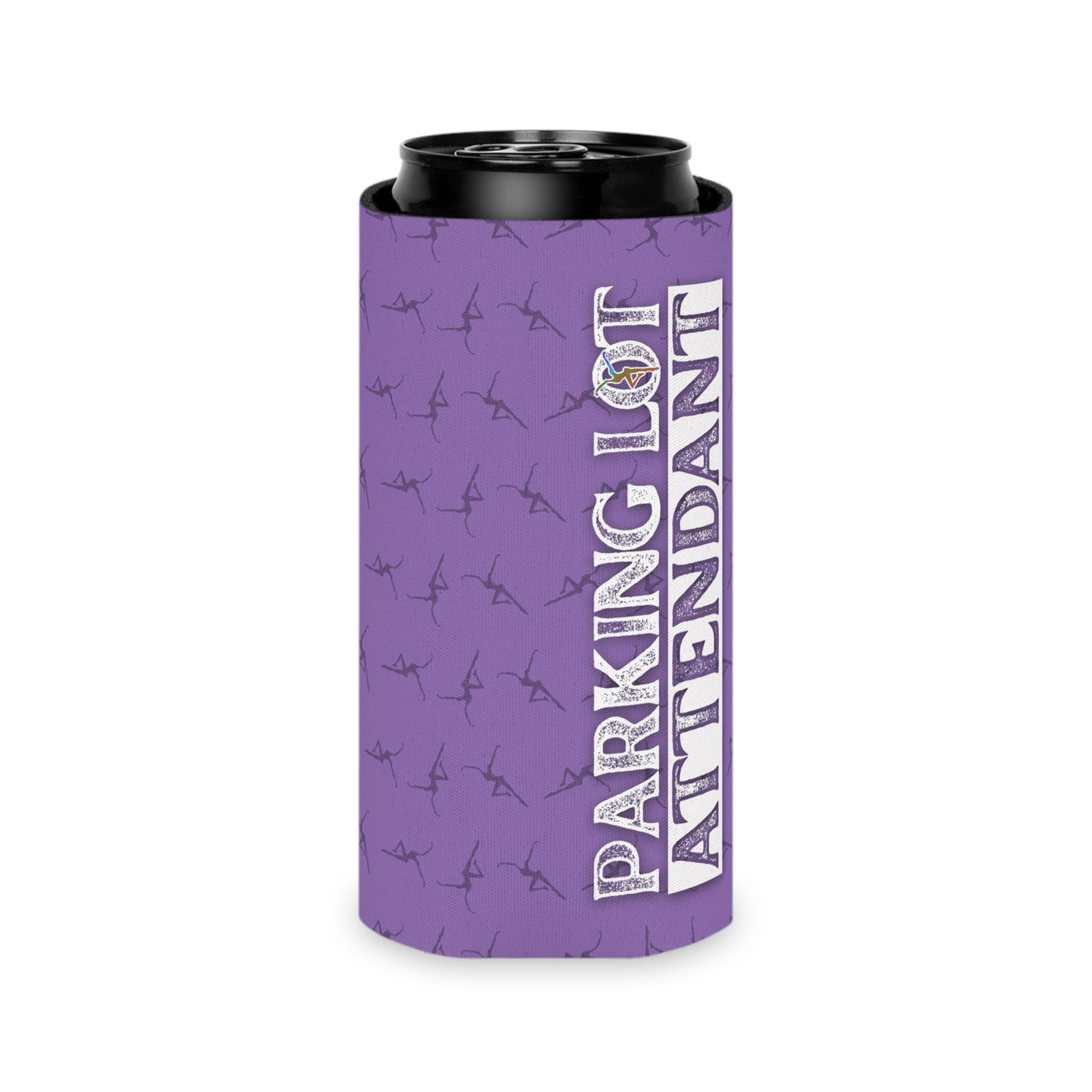 Can Cooler - dmb - Parking Lot Attendant - peach - Fun Beverage Insulator for Outdoor Events