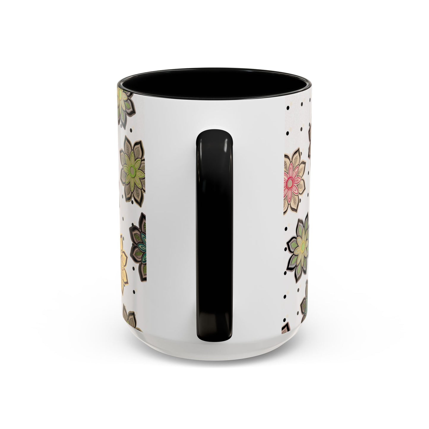 Accent Coffee Mug | Floral Design | dmb - Gift for dmb Lovers