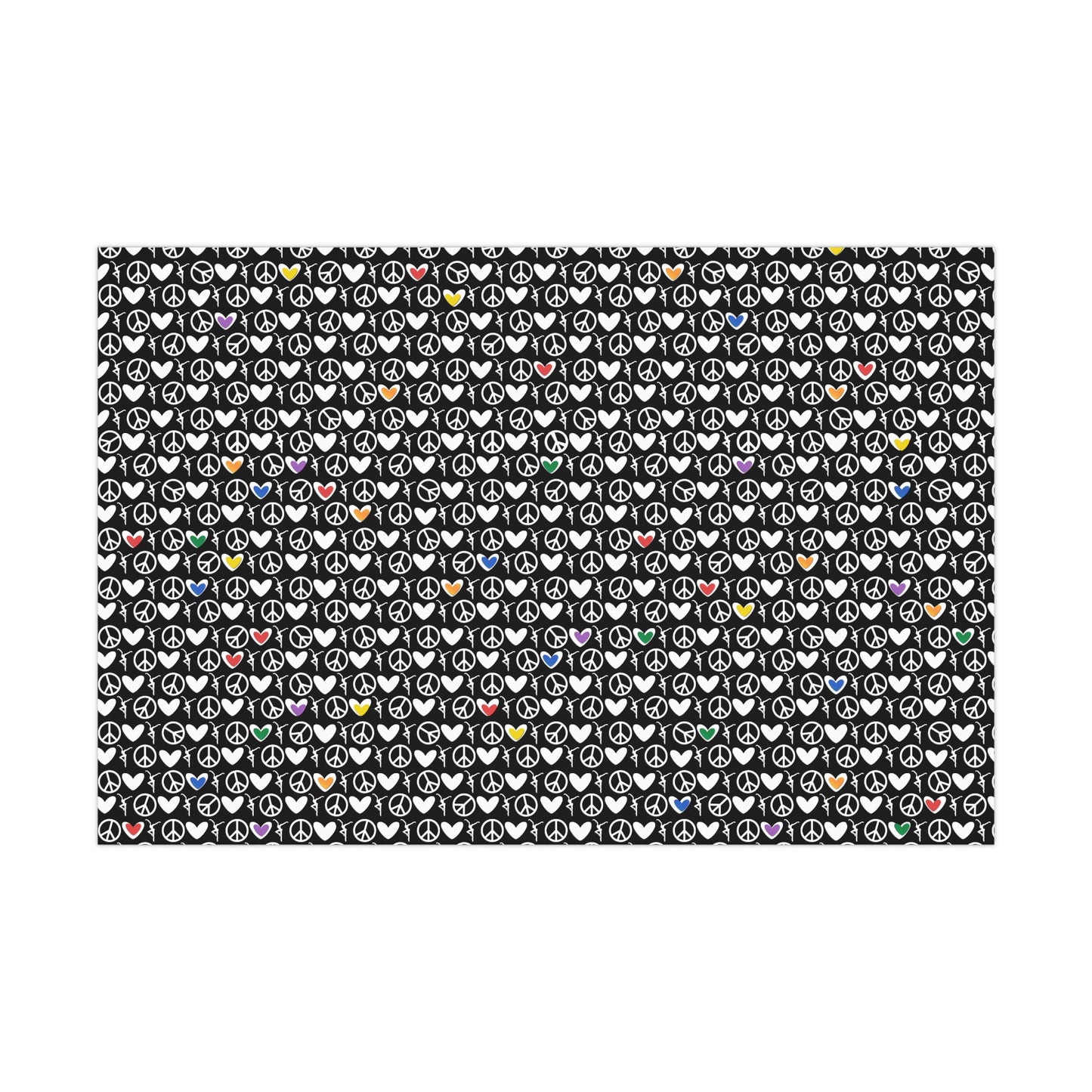 giftwrap - peace love dmb giftwrap - matte finish