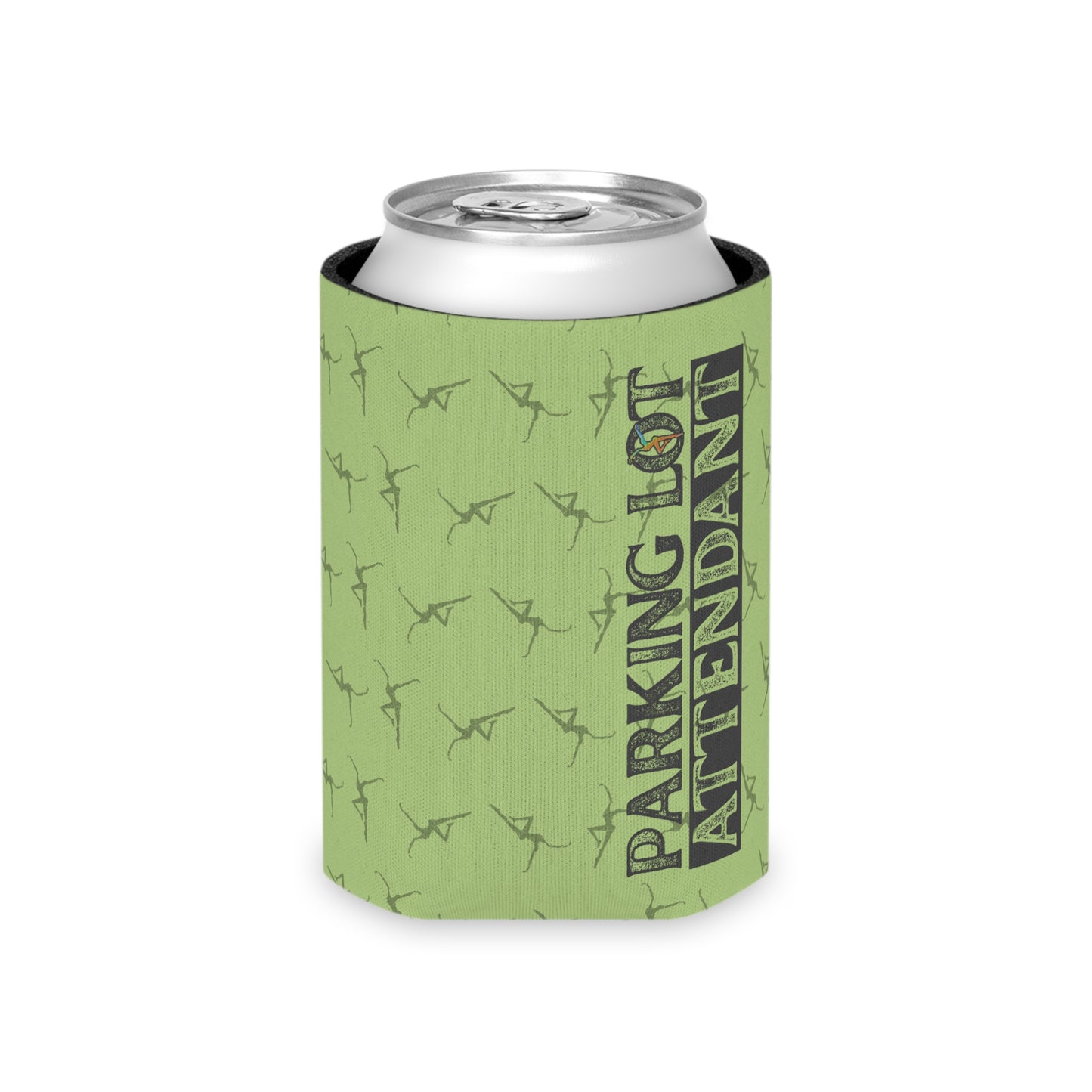 Can Cooler - dmb - Parking Lot Attendant - green - Fun Beverage Insulator for Outdoor Events