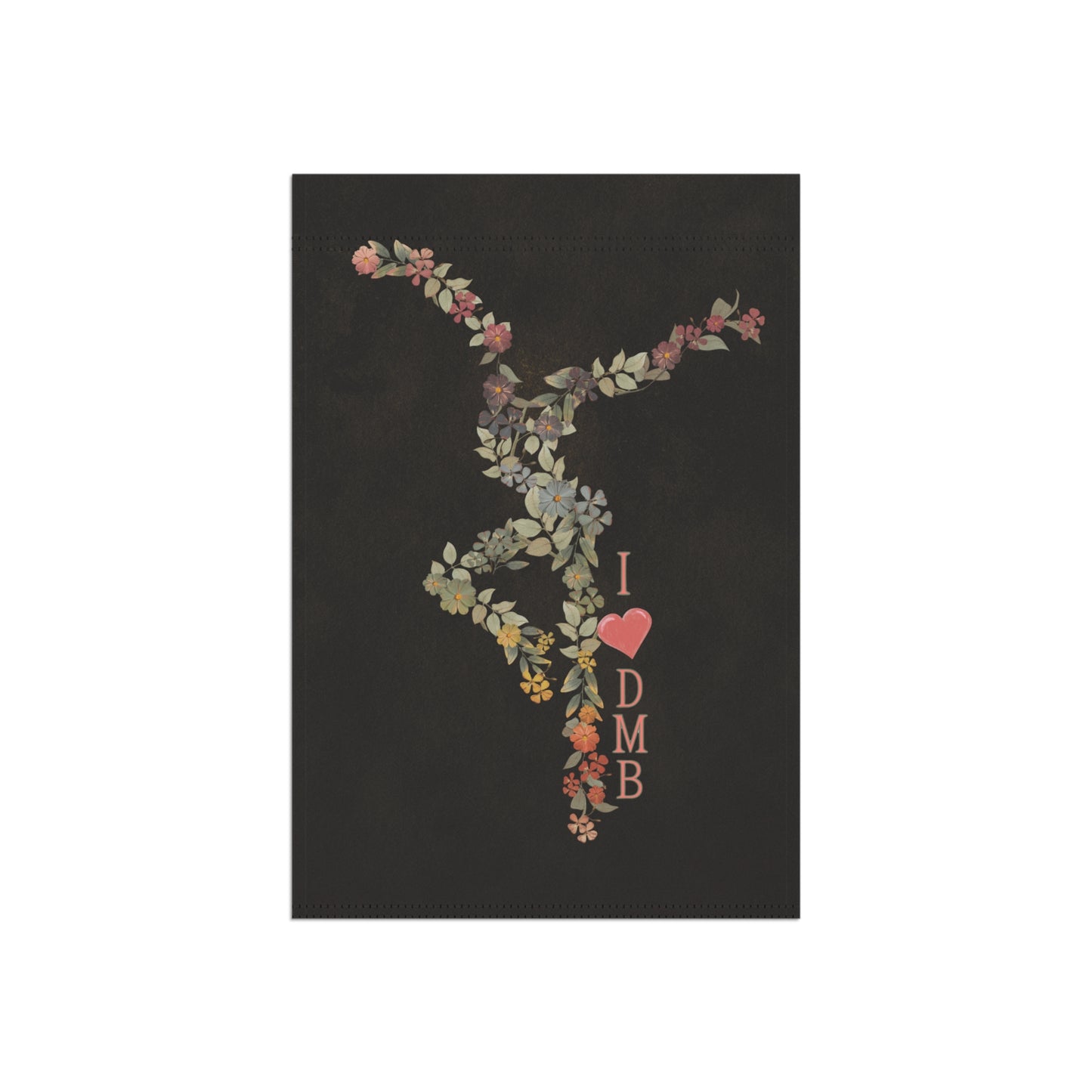 home/garden flag - 12"x18" indoor/outdoor - double sided - DMB - flower dancer - sleeve at top -*POLE NOT INCLUDED