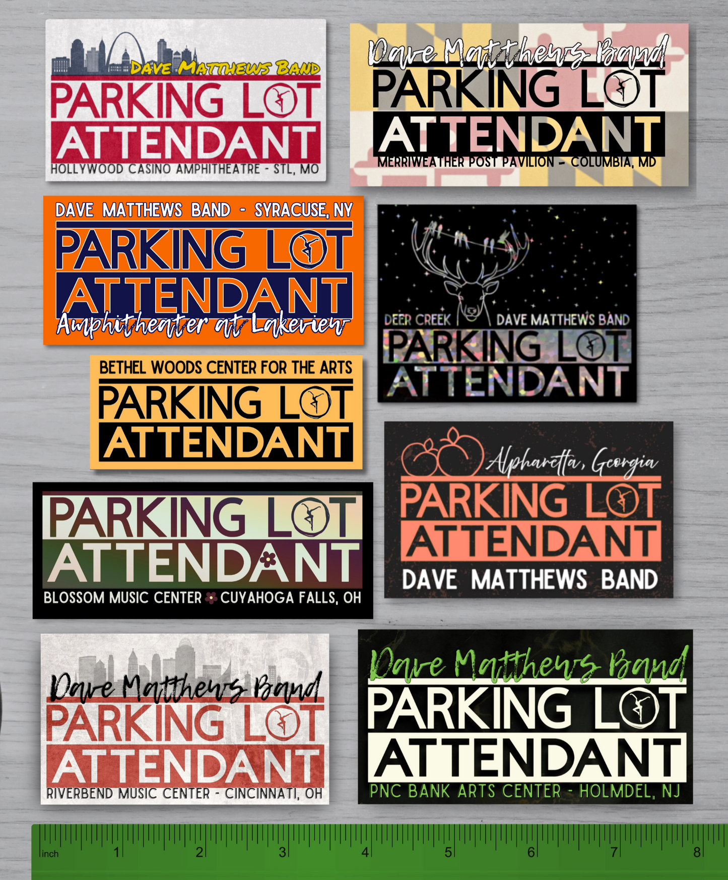 2025 dmb venue stickers (adding more venues soon)