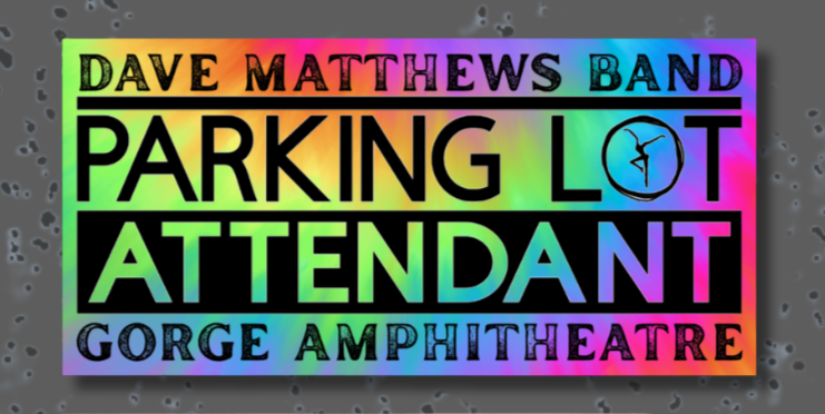 Assorted Venue Based - dmb - Parking Lot Attendant - Waterproof Stickers