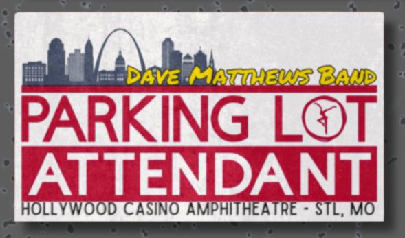 Assorted Venue Based - dmb - Parking Lot Attendant - Waterproof Stickers