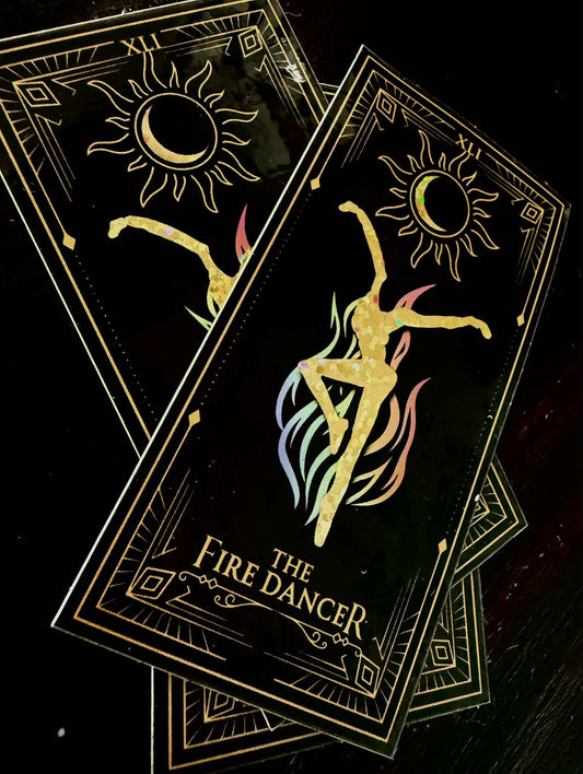 FD Tarot - glitter/sparkle sticker 3.5"