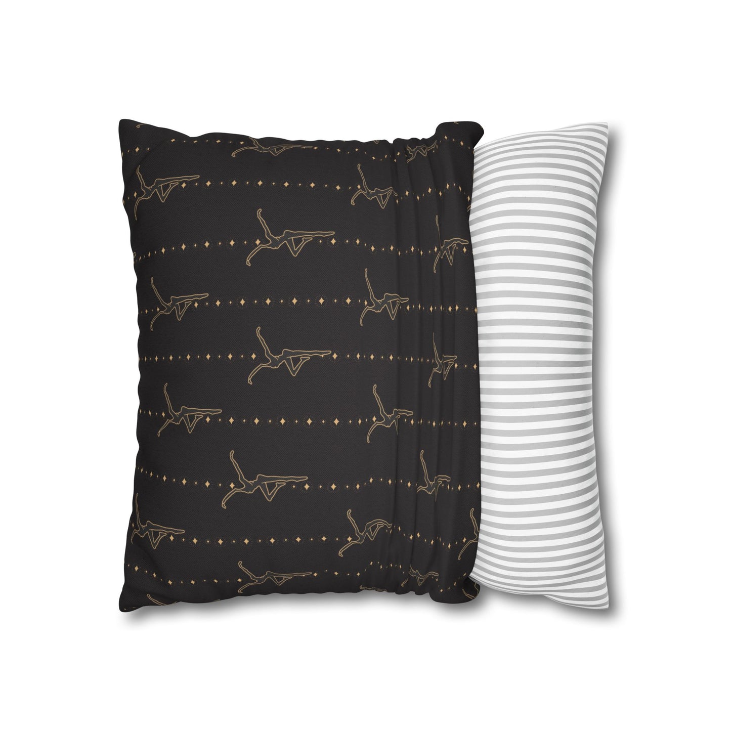 Square Pillow Case - *pillow not included - dmb - black gold - celebrate we will