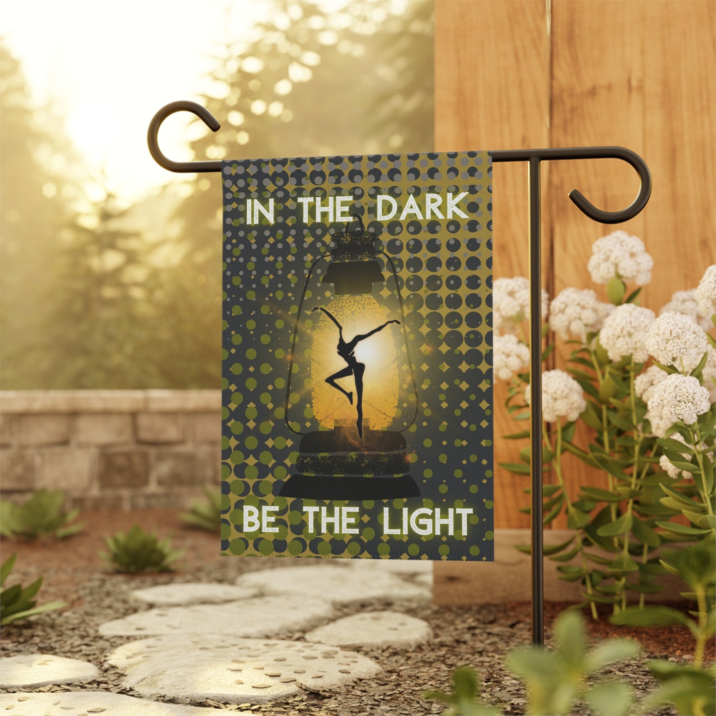 home/garden flag - indoor/outdoor - dmb - in the dark - lantern