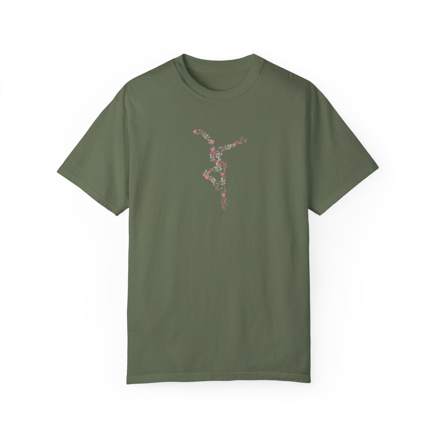 Unisex Garment-Dyed T-shirt - dmb - flower dancer - pinks/greens