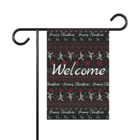 Home/Garden  Flag -- DMB -- Christmas sweater -- WELCOME