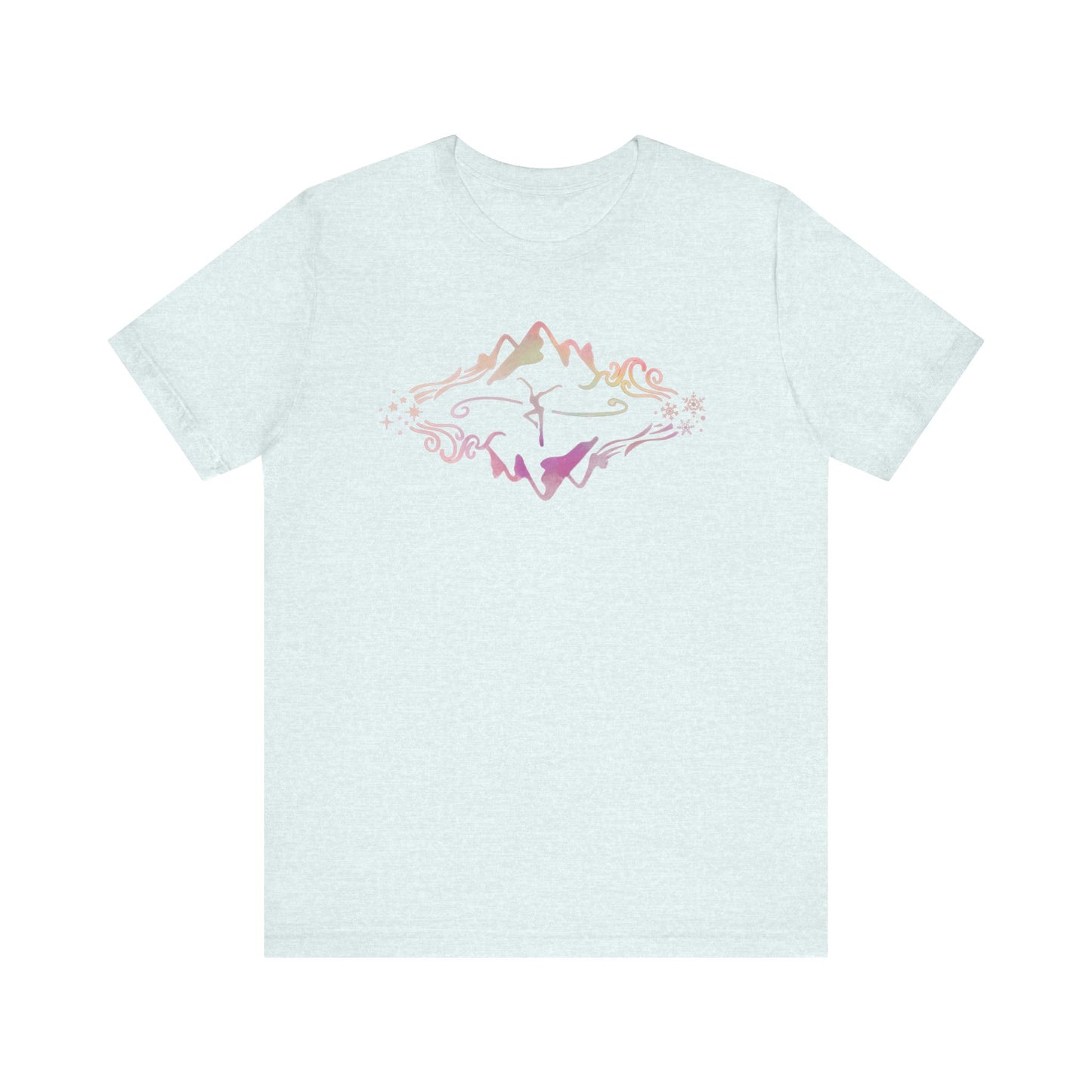 Unisex Jersey Short Sleeve Tee - Bella+Canvas - dmb - MOWRS - pink watercolor