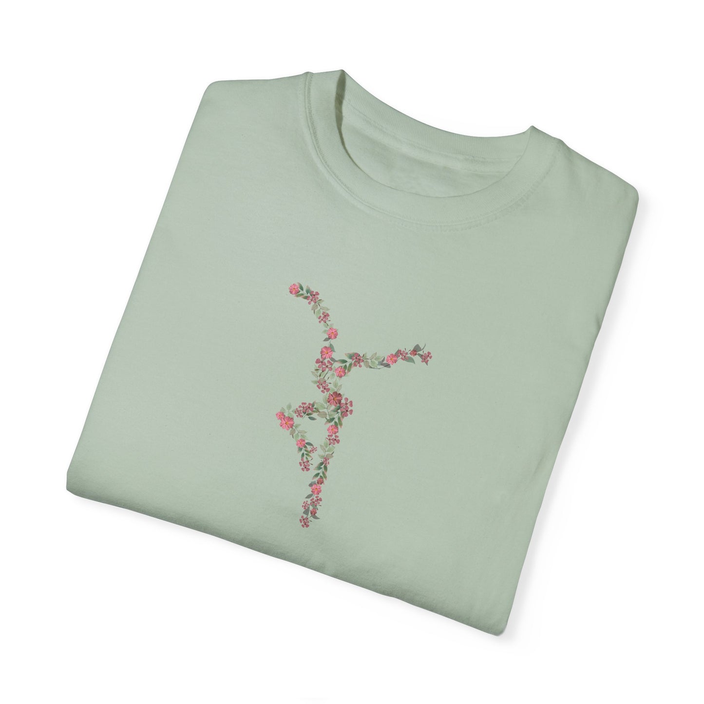 Unisex Garment-Dyed T-shirt - dmb - flower dancer - pinks/greens