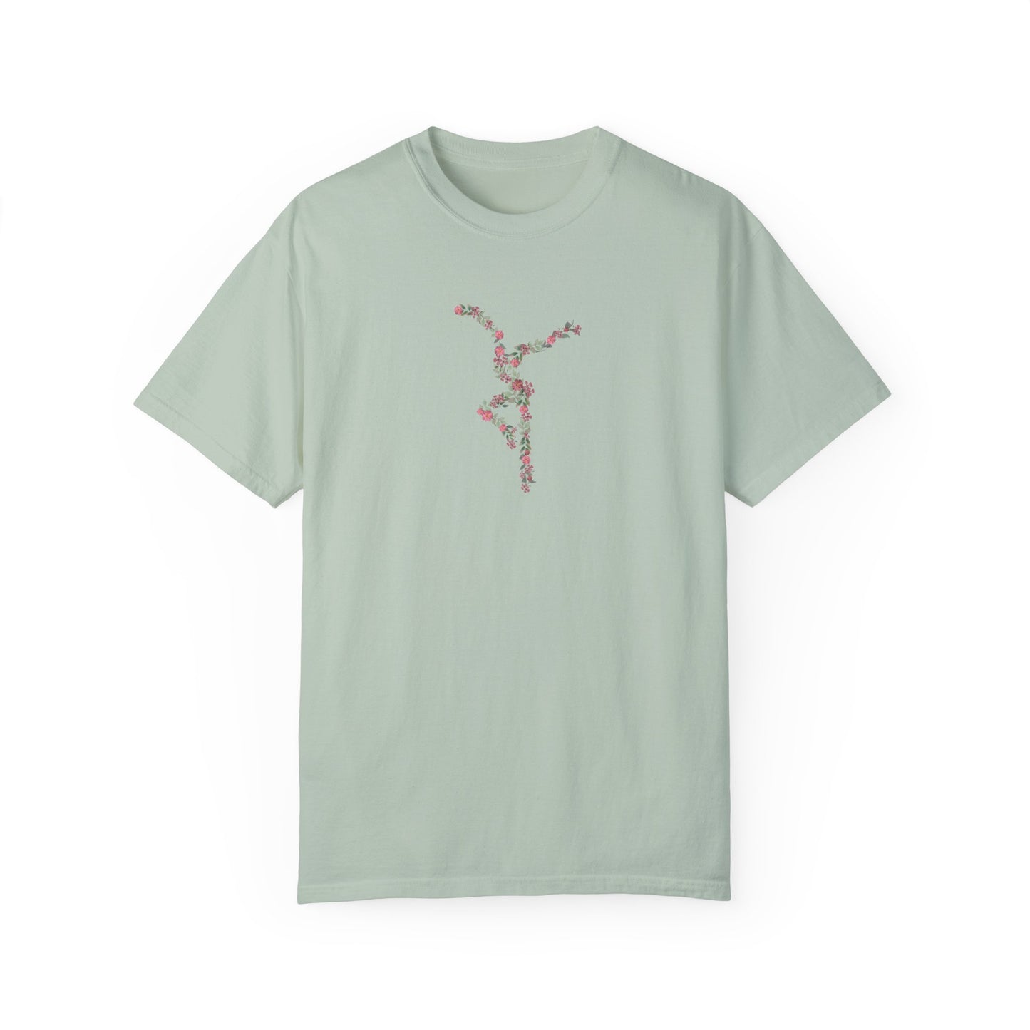 Unisex Garment-Dyed T-shirt - dmb - flower dancer - pinks/greens